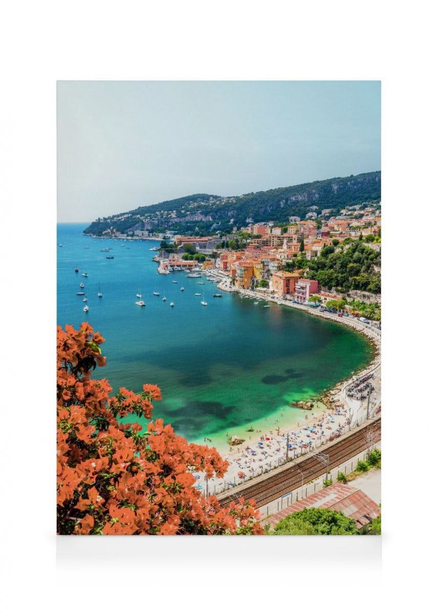 French Riviera Canvas (30x40 cm - Fotolijst Eiken) - Poster Store