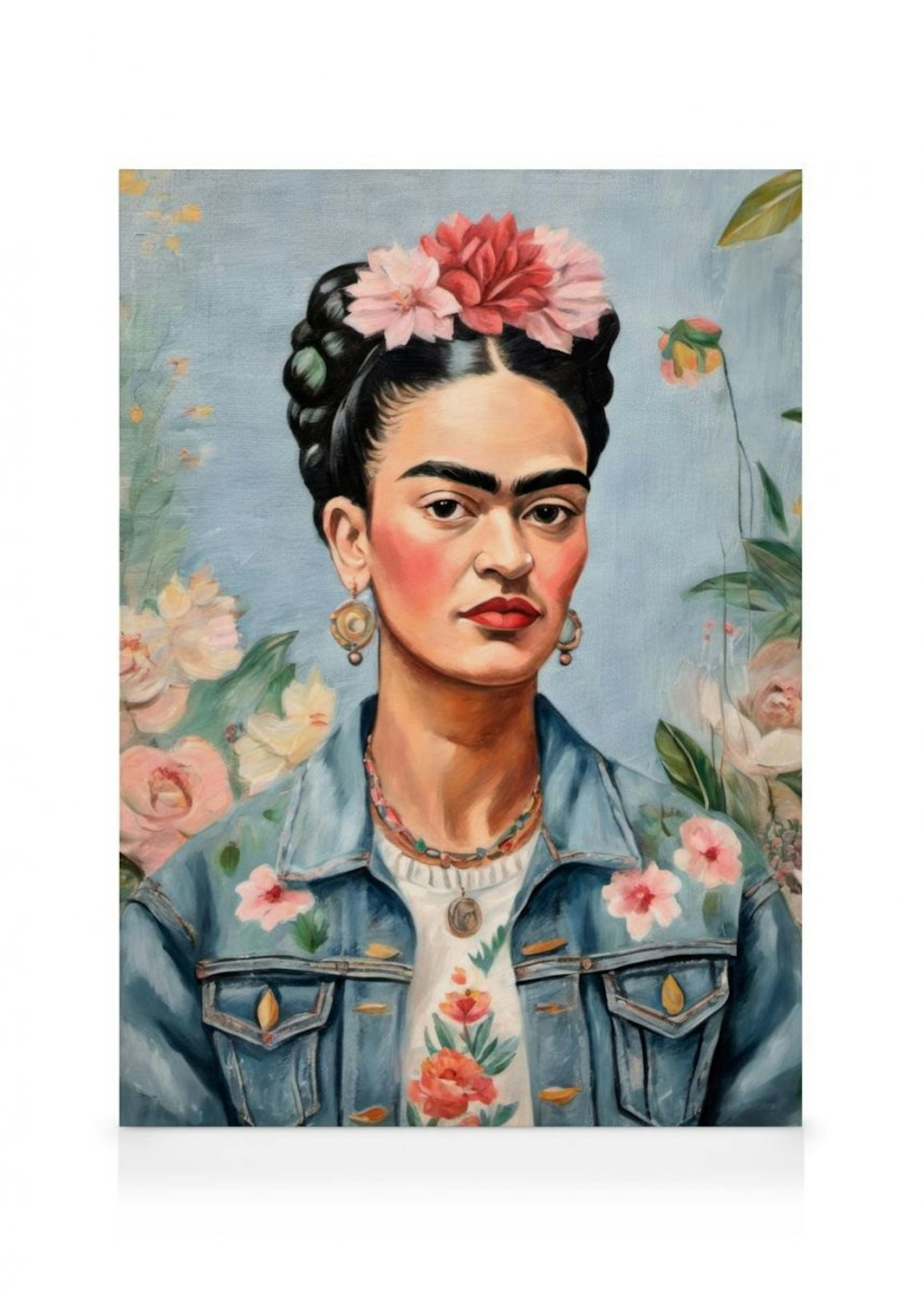 Frida Kahlo in Jeans Canvas print thumbnail