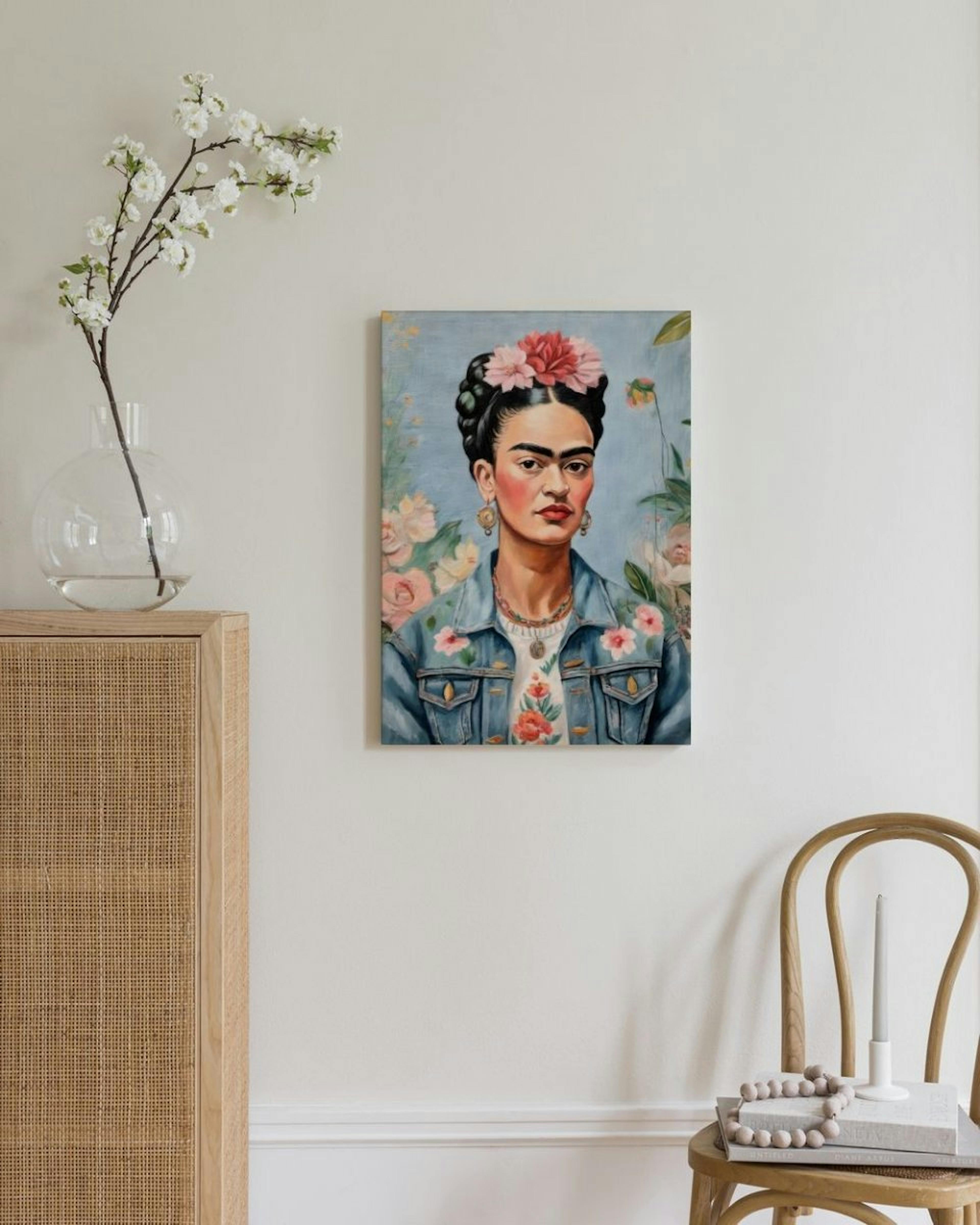 Frida Kahlo in Jeans Canvas print thumbnail