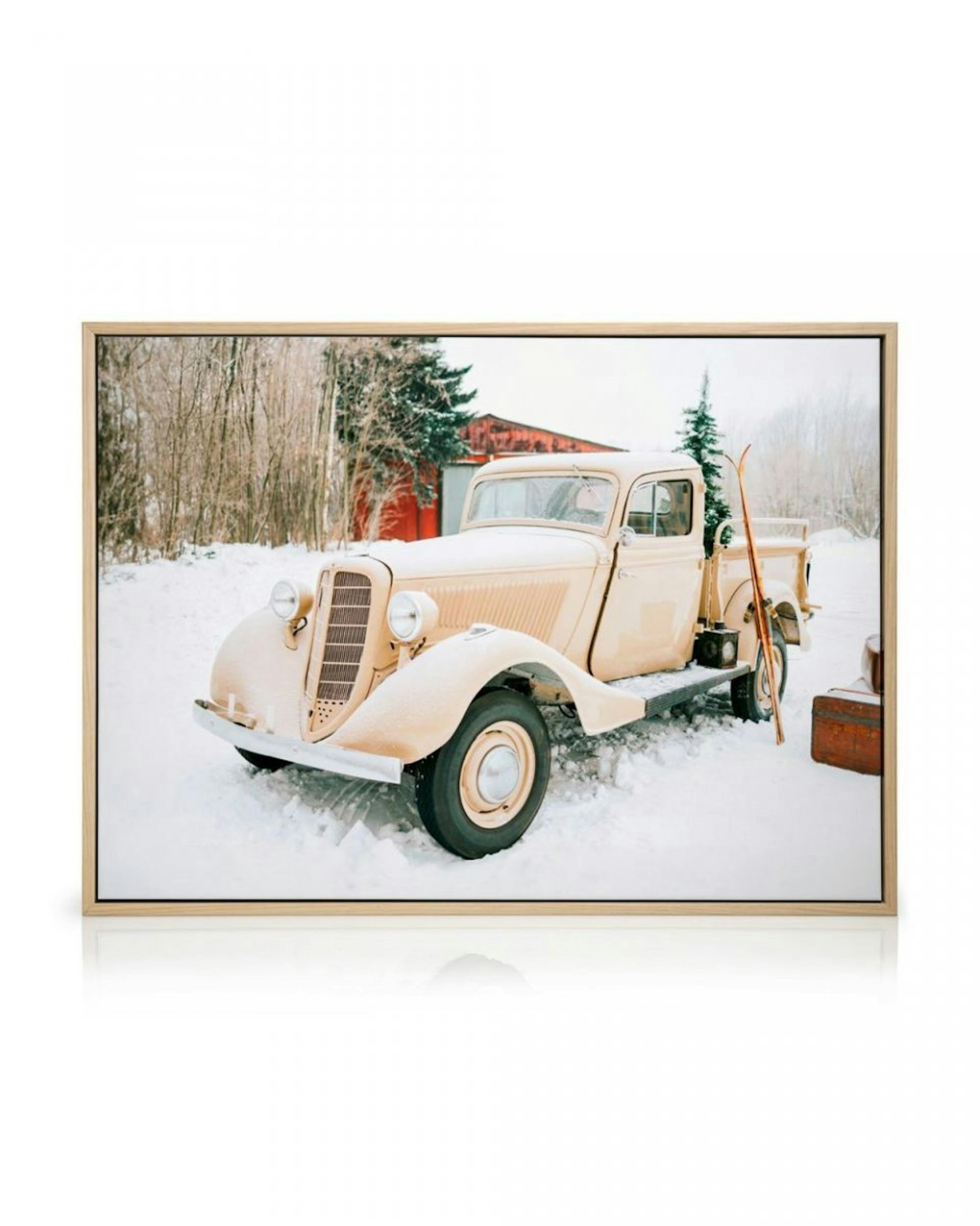 Winter Pickup Canvas Print thumbnail