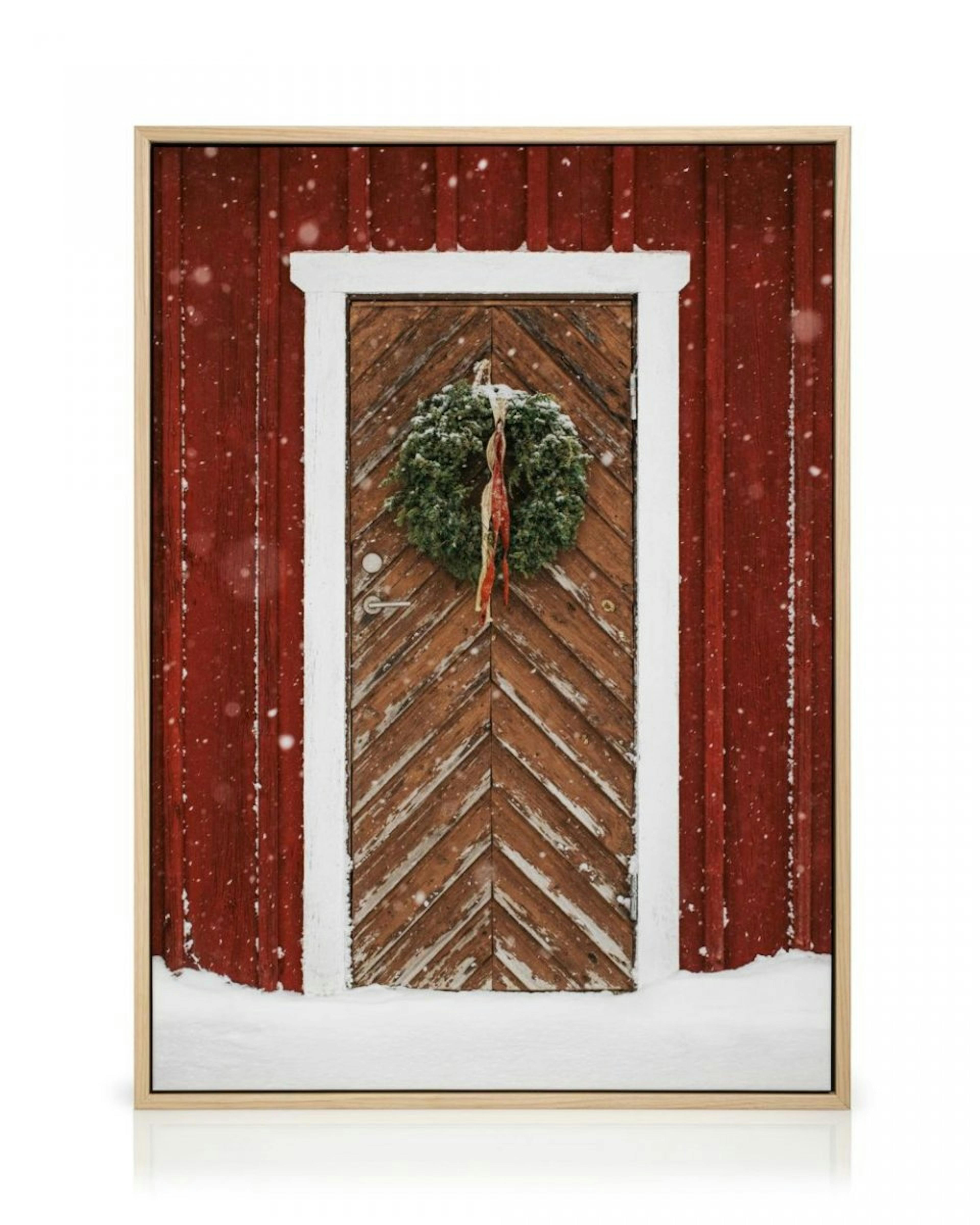 Snowy Door Canvas Print thumbnail