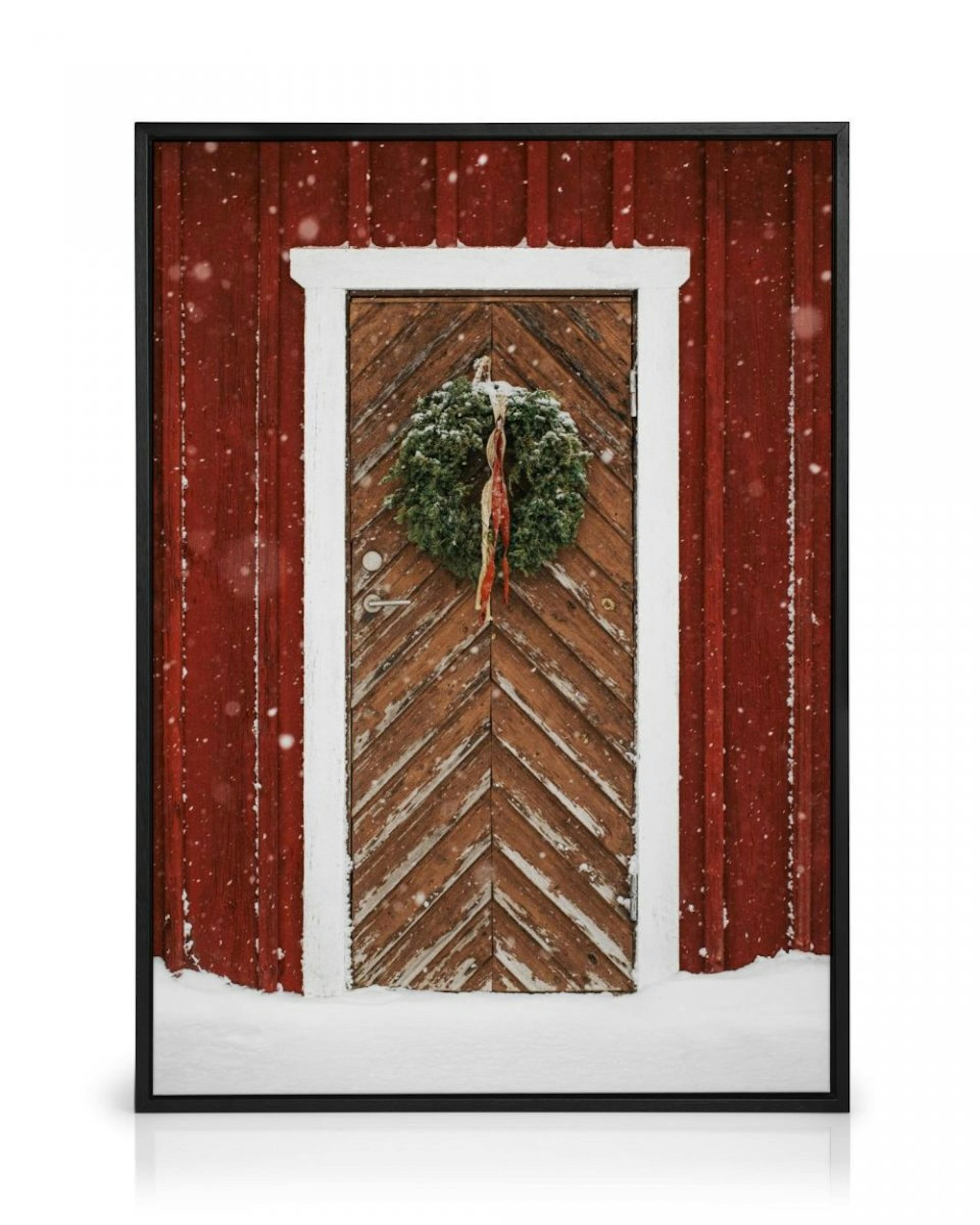 Snowy Door Canvas Print thumbnail