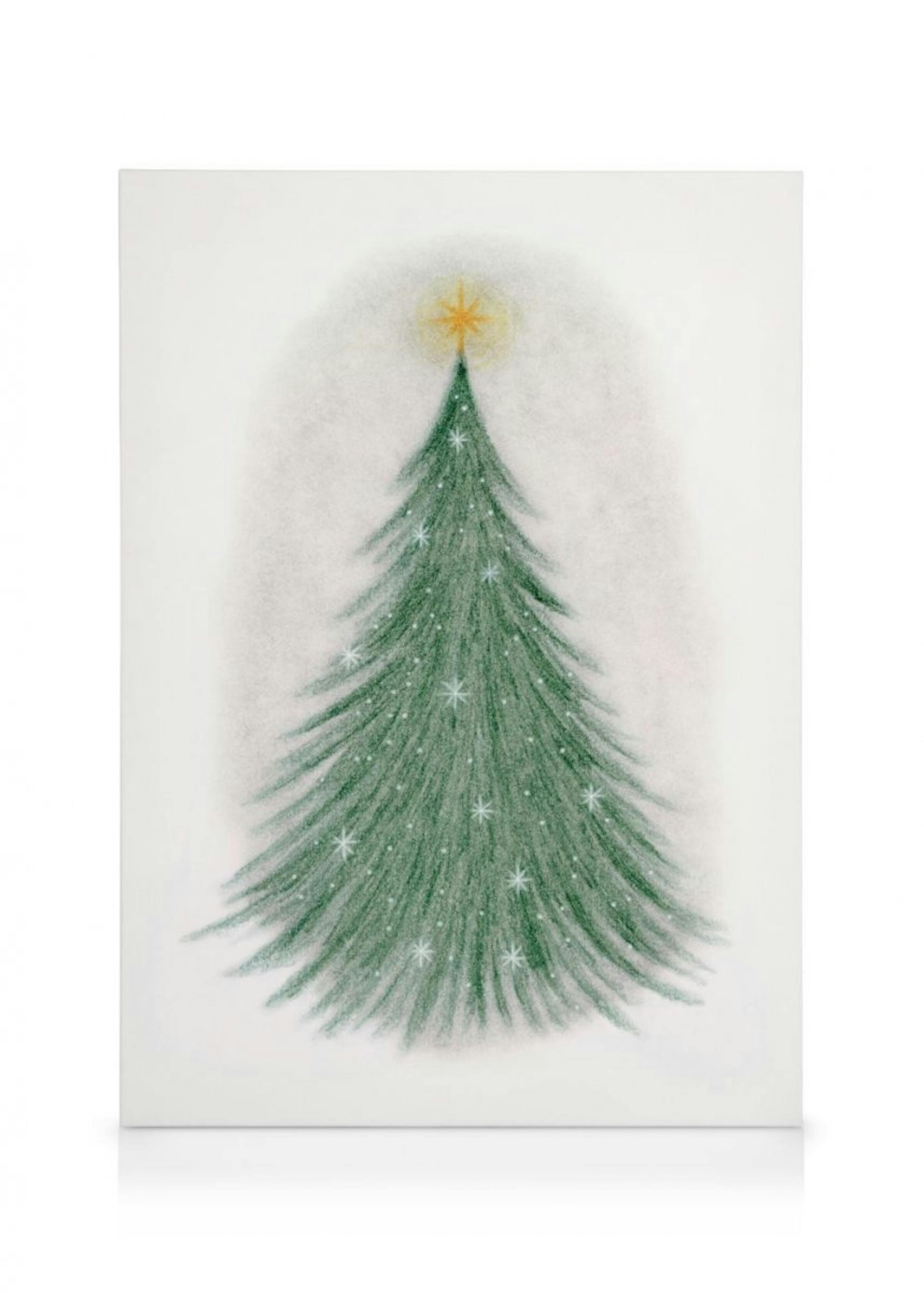 Sparkling Christmas Tree Canvas Print thumbnail