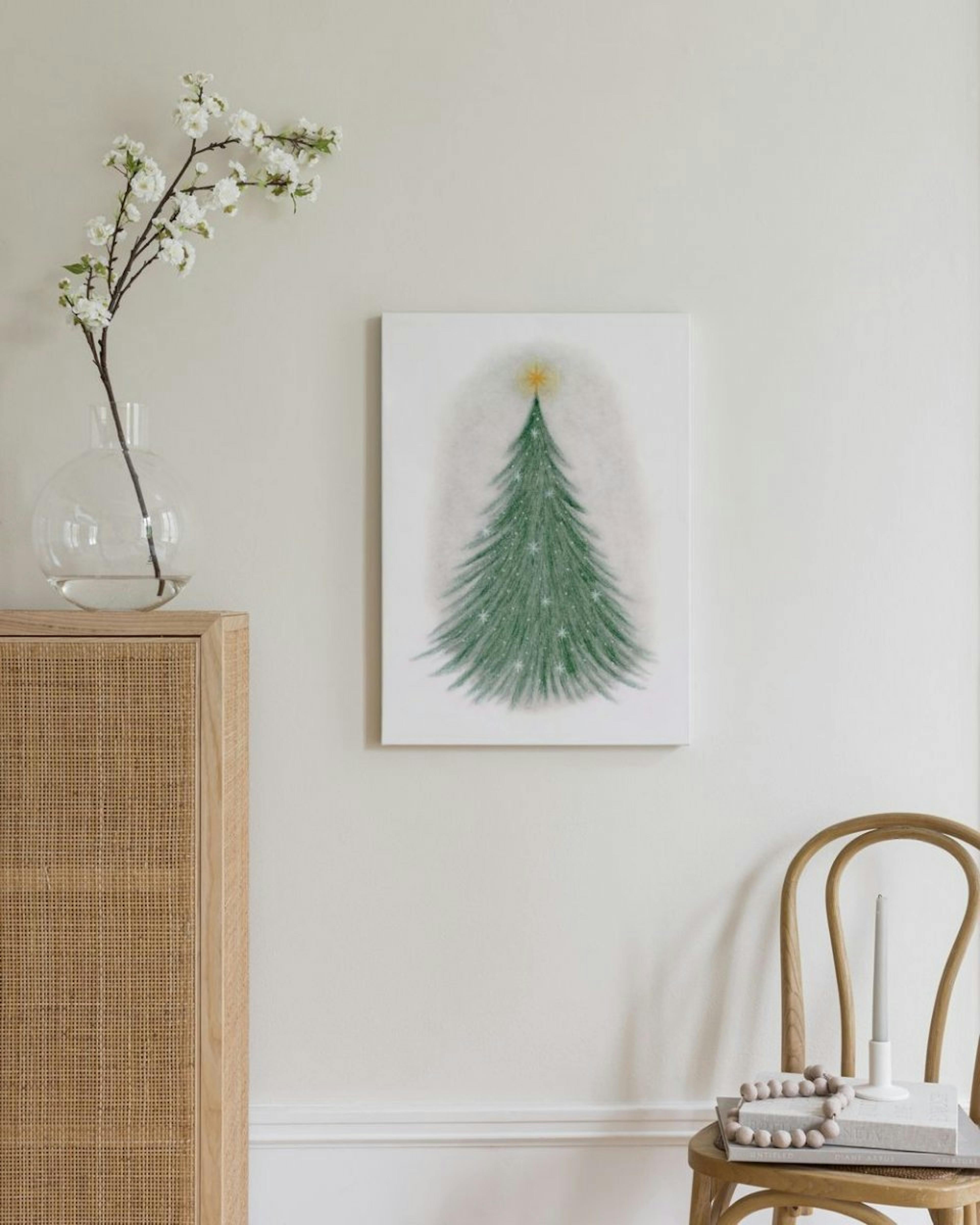 Sparkling Christmas Tree Canvas Print thumbnail