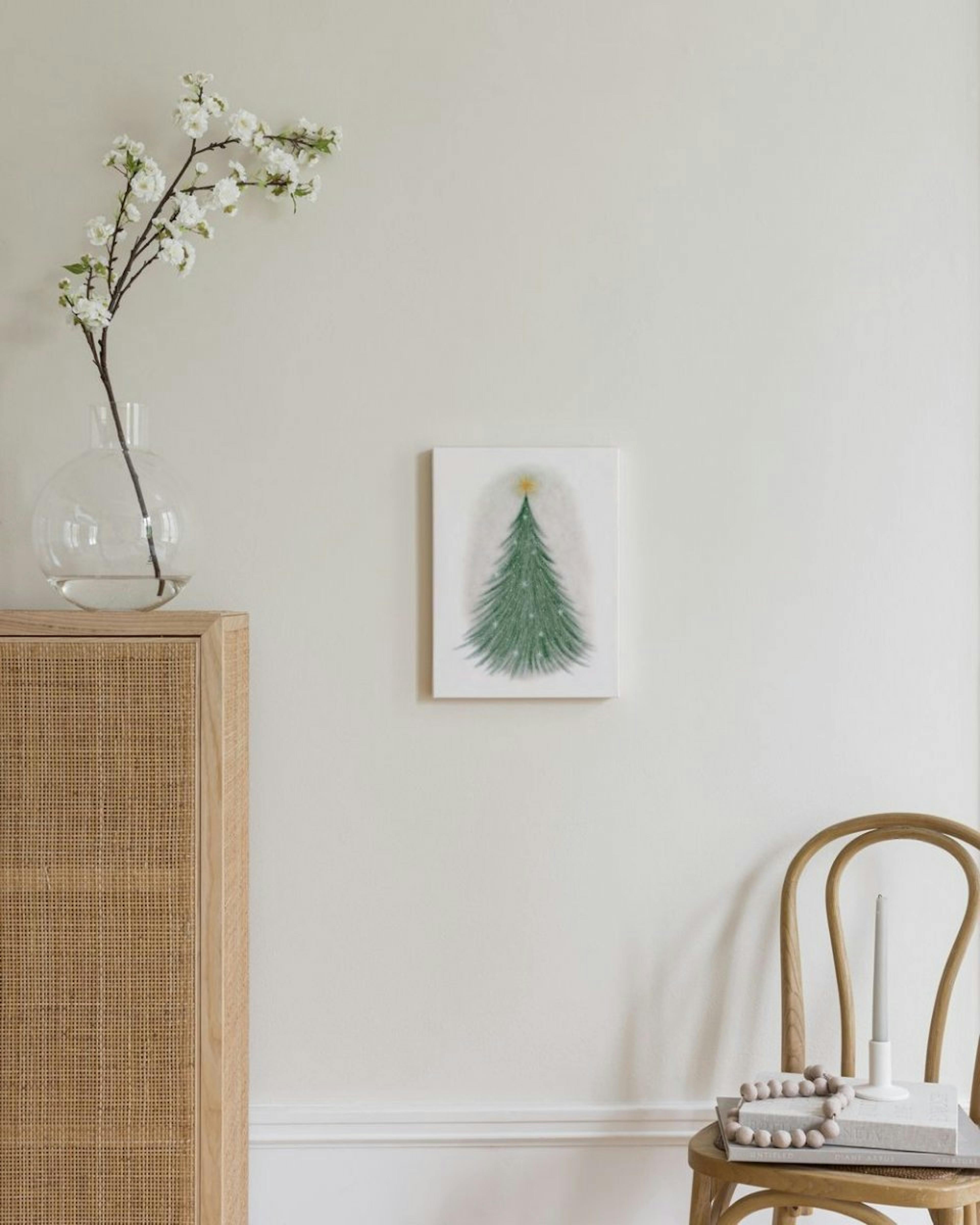 Schitterende Kerstboom Canvas thumbnail