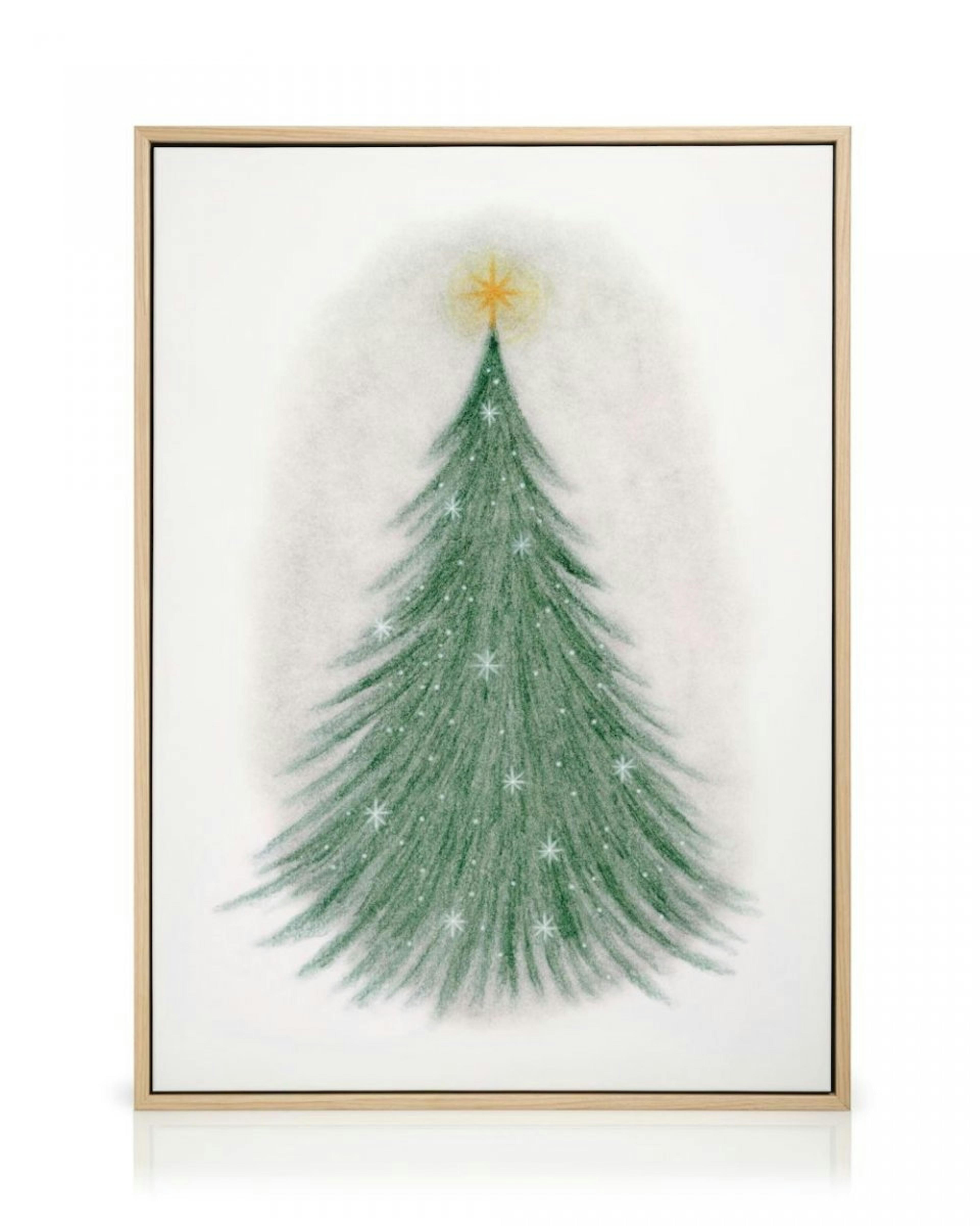 Sparkling Christmas Tree Canvas Print thumbnail