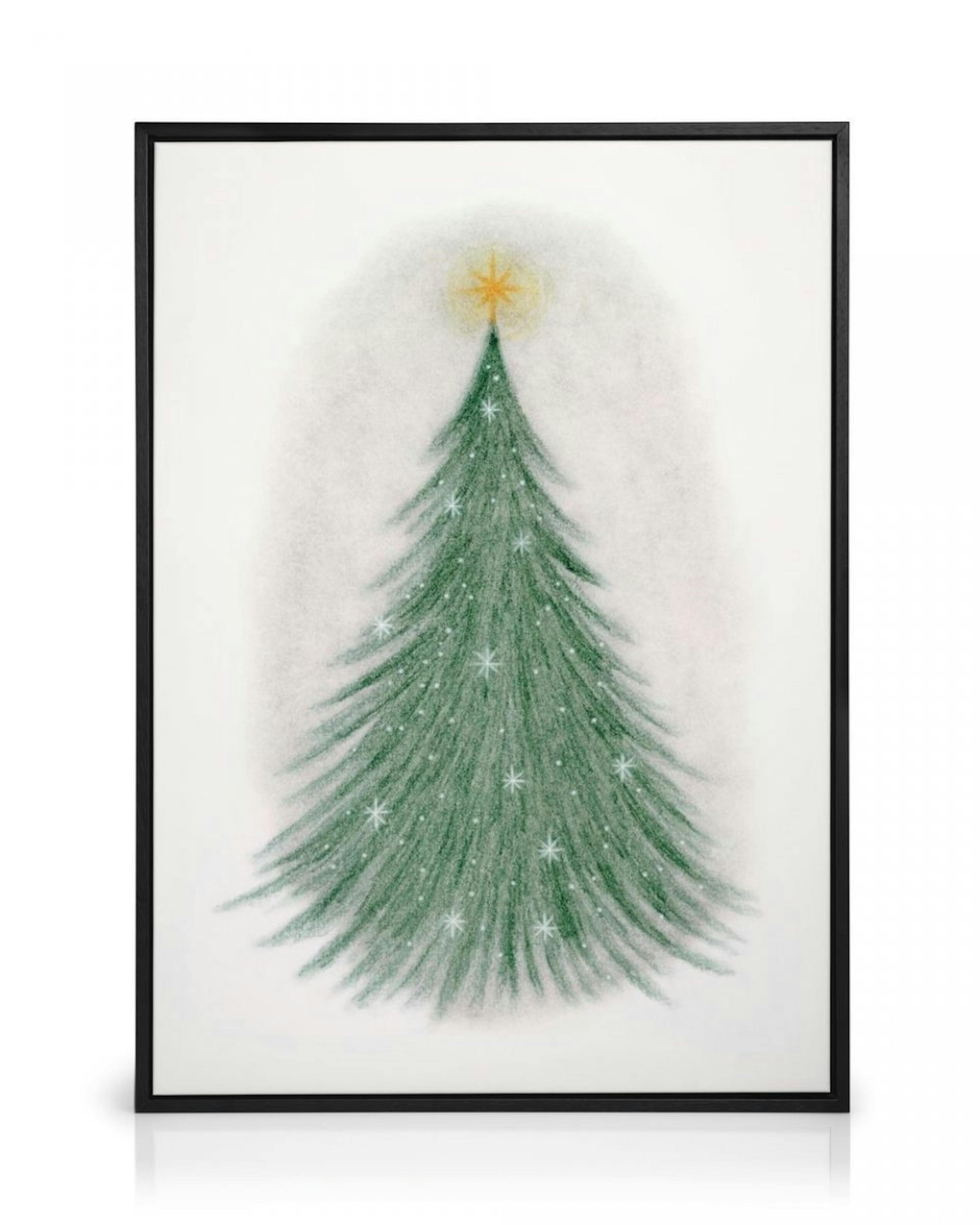 Sparkling Christmas Tree Canvas Print thumbnail