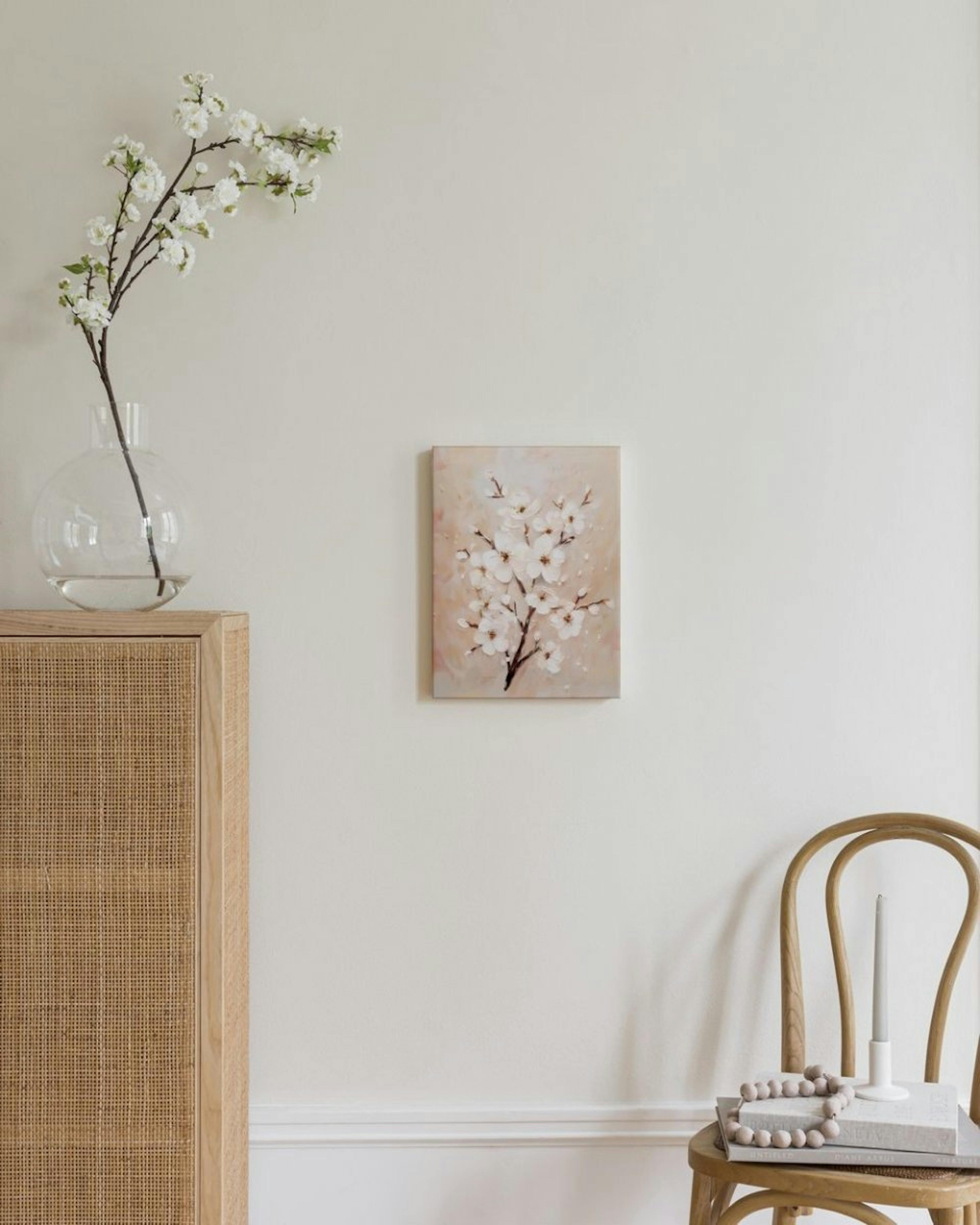 White Almond Blossom Canvas thumbnail