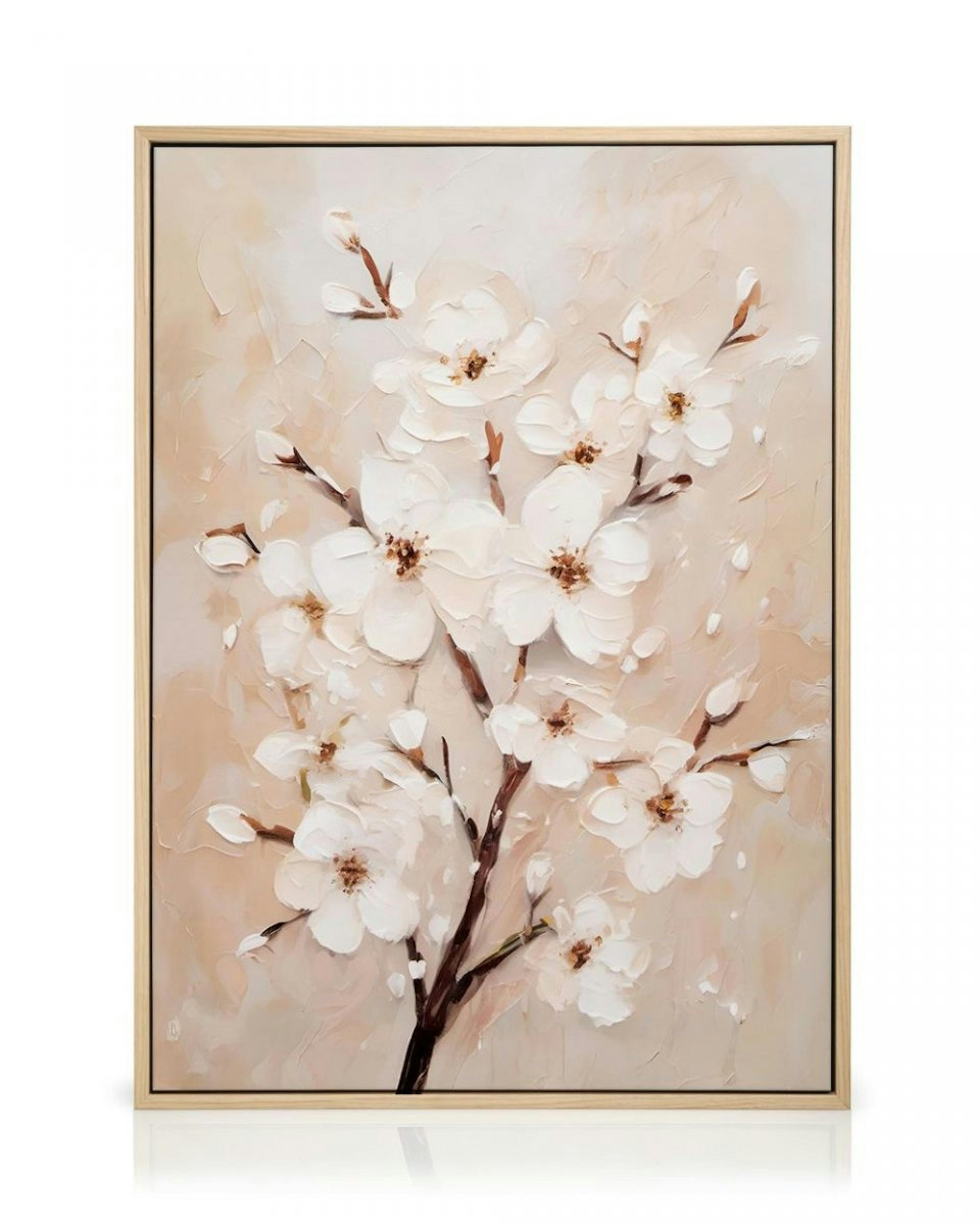 White Almond Blossom Canvas thumbnail