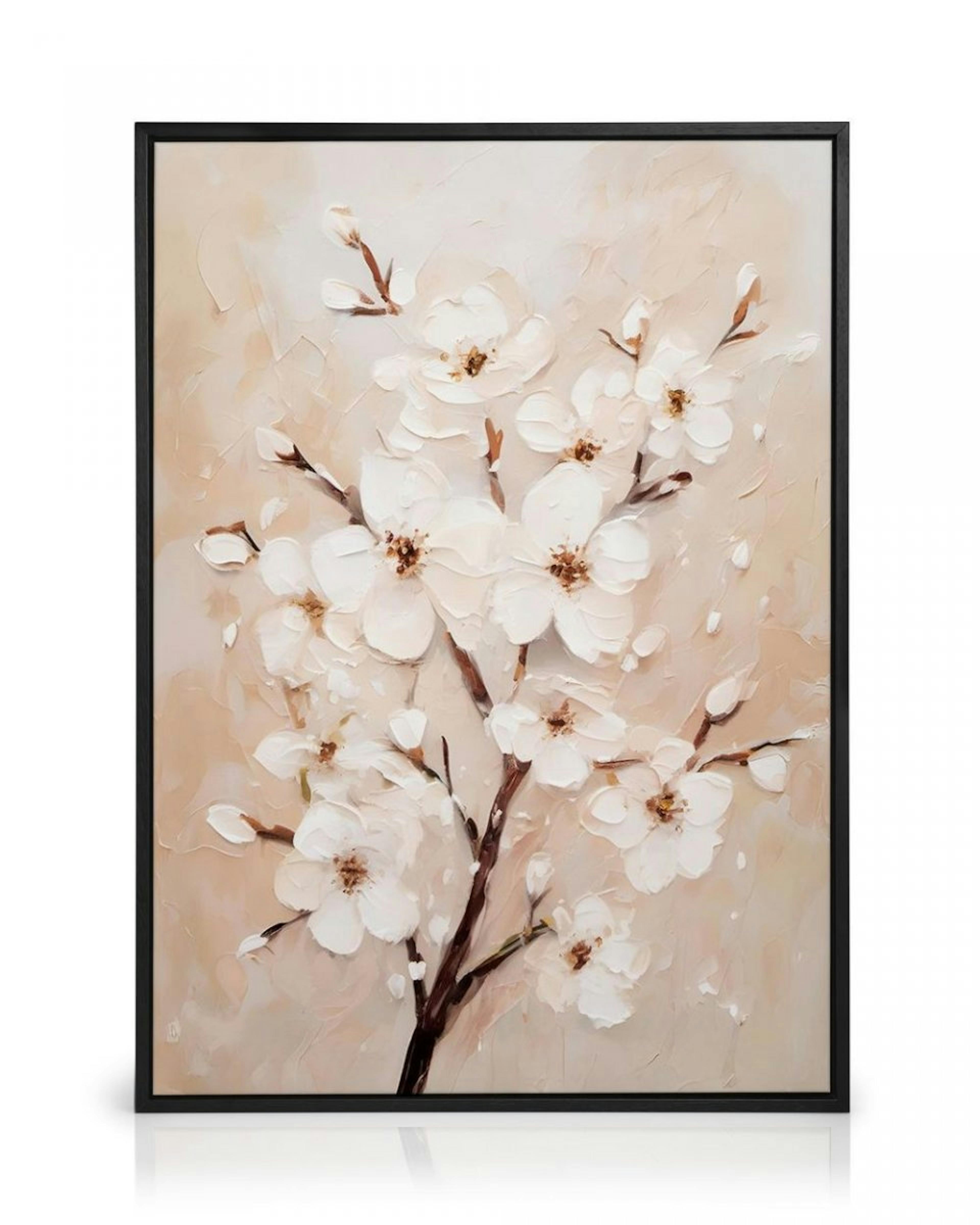 White Almond Blossom Canvas thumbnail