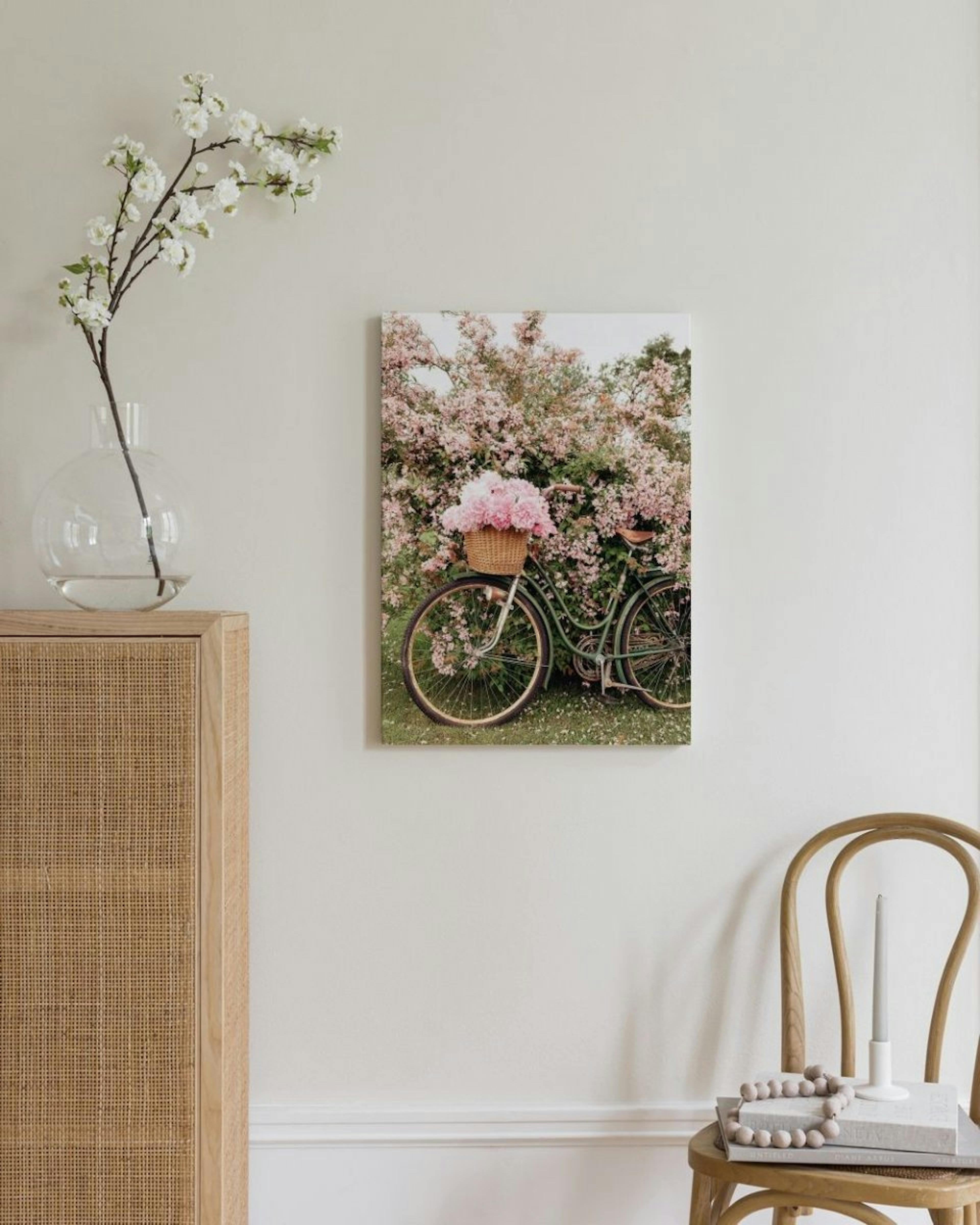 Bike in Blossom Canvas thumbnail