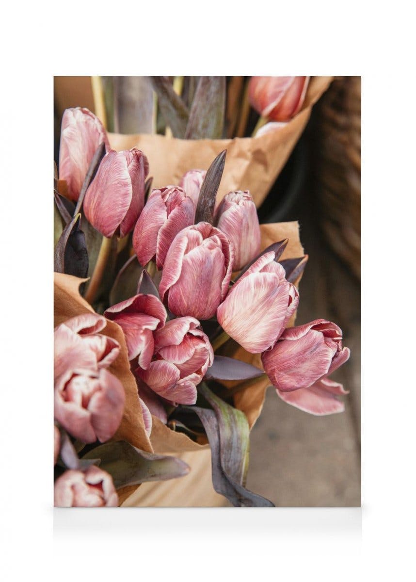 Bouquet di Tulipani Brownie Stampe su Tela (50x70 cm) - Poster Store