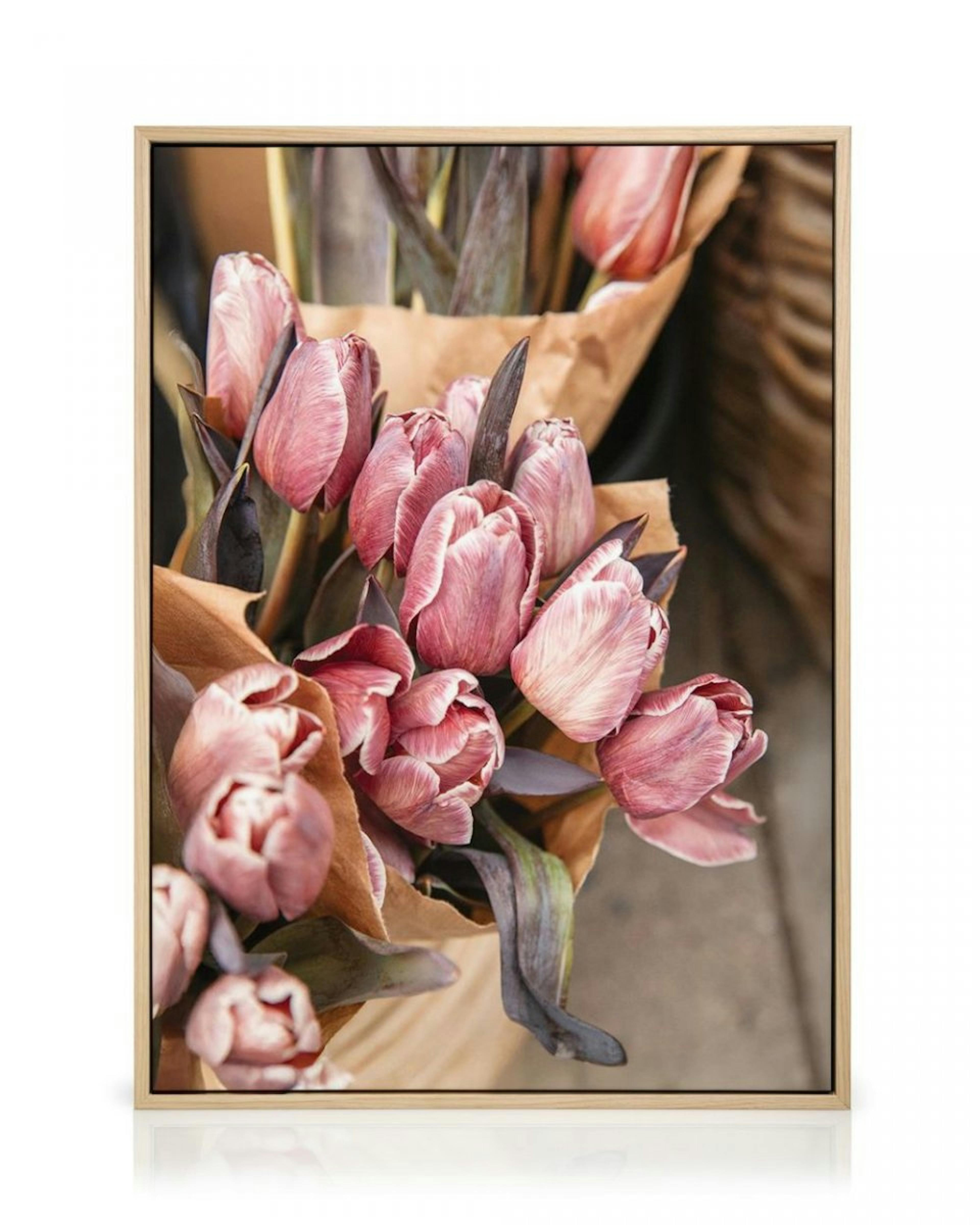 Brownie Tulip Bouquet Canvas thumbnail