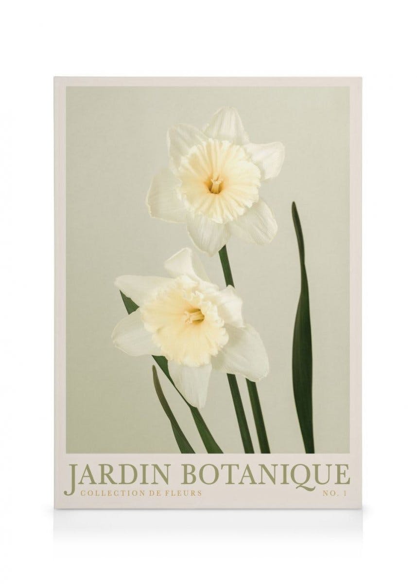 Canvas Prints - Jardin Botanique No1 Canvas (30x40 cm - Black Frame) - Poster Store