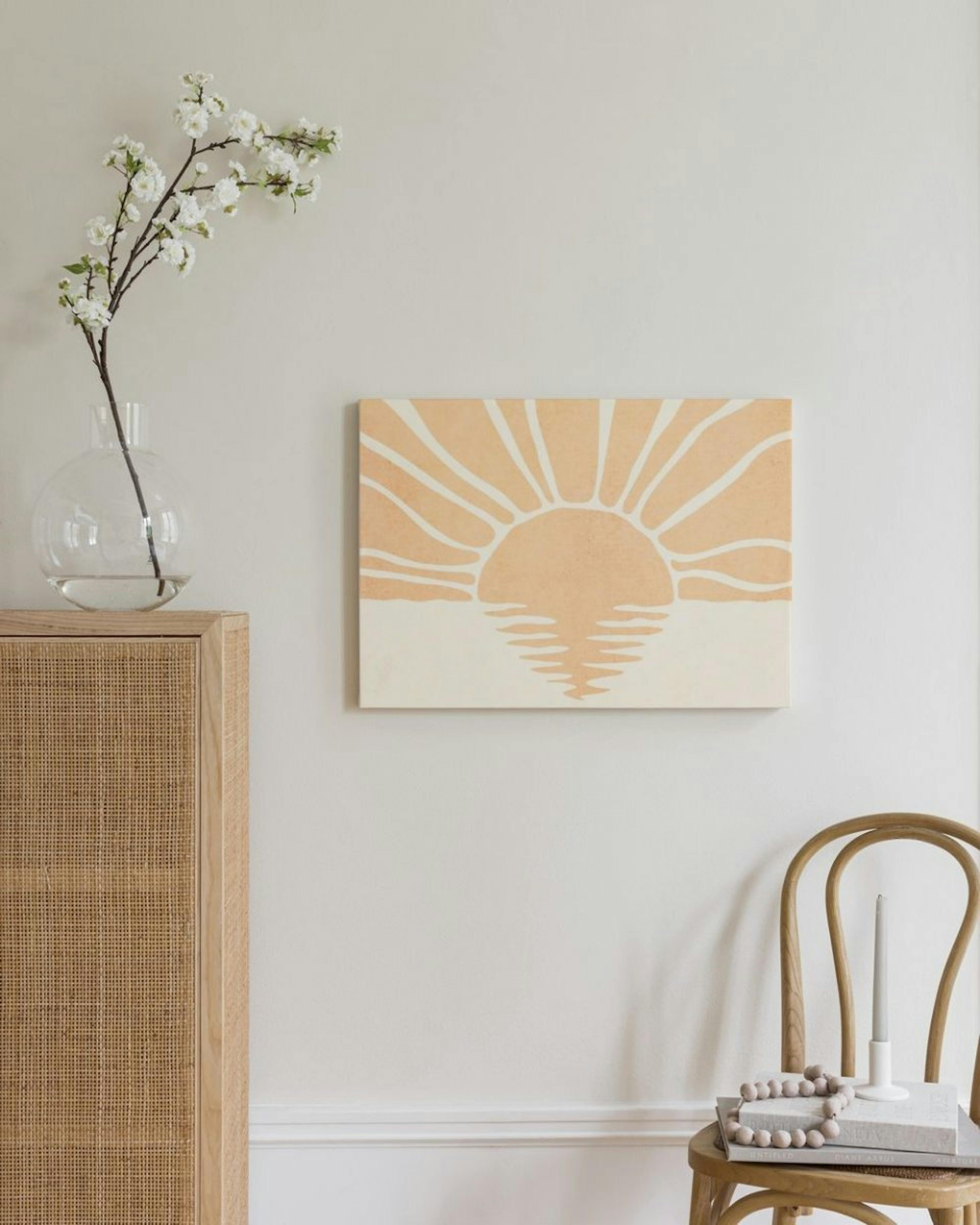 Peachy Sunset Canvas print thumbnail
