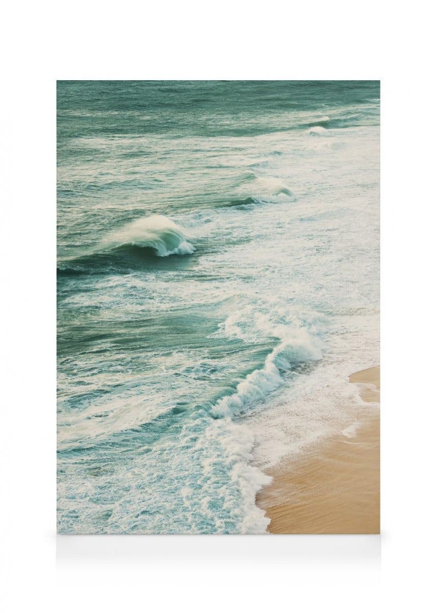 Oceaniczna Fala Obraz na płótnie (50x70 cm - Czarna ramka) - Poster Store
