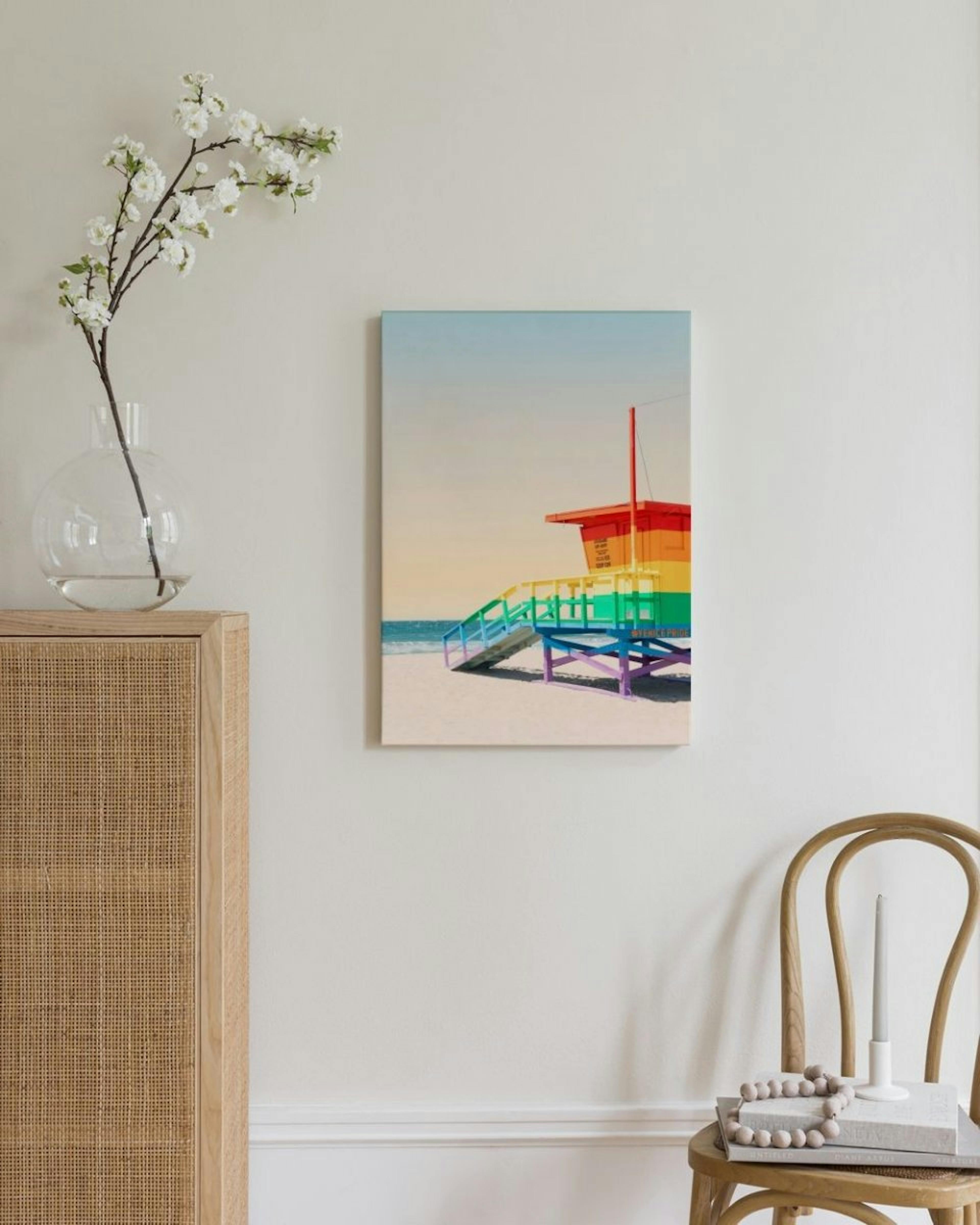 Casa de Playa Arcoíris Lienzo thumbnail