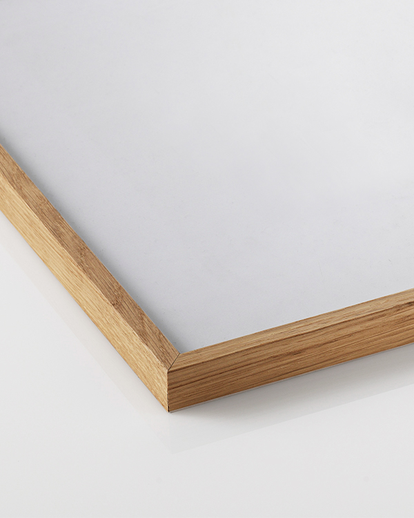 Nielsen Marco de madera Quadrum 60x80 cm - roble natural - Cristal estándar