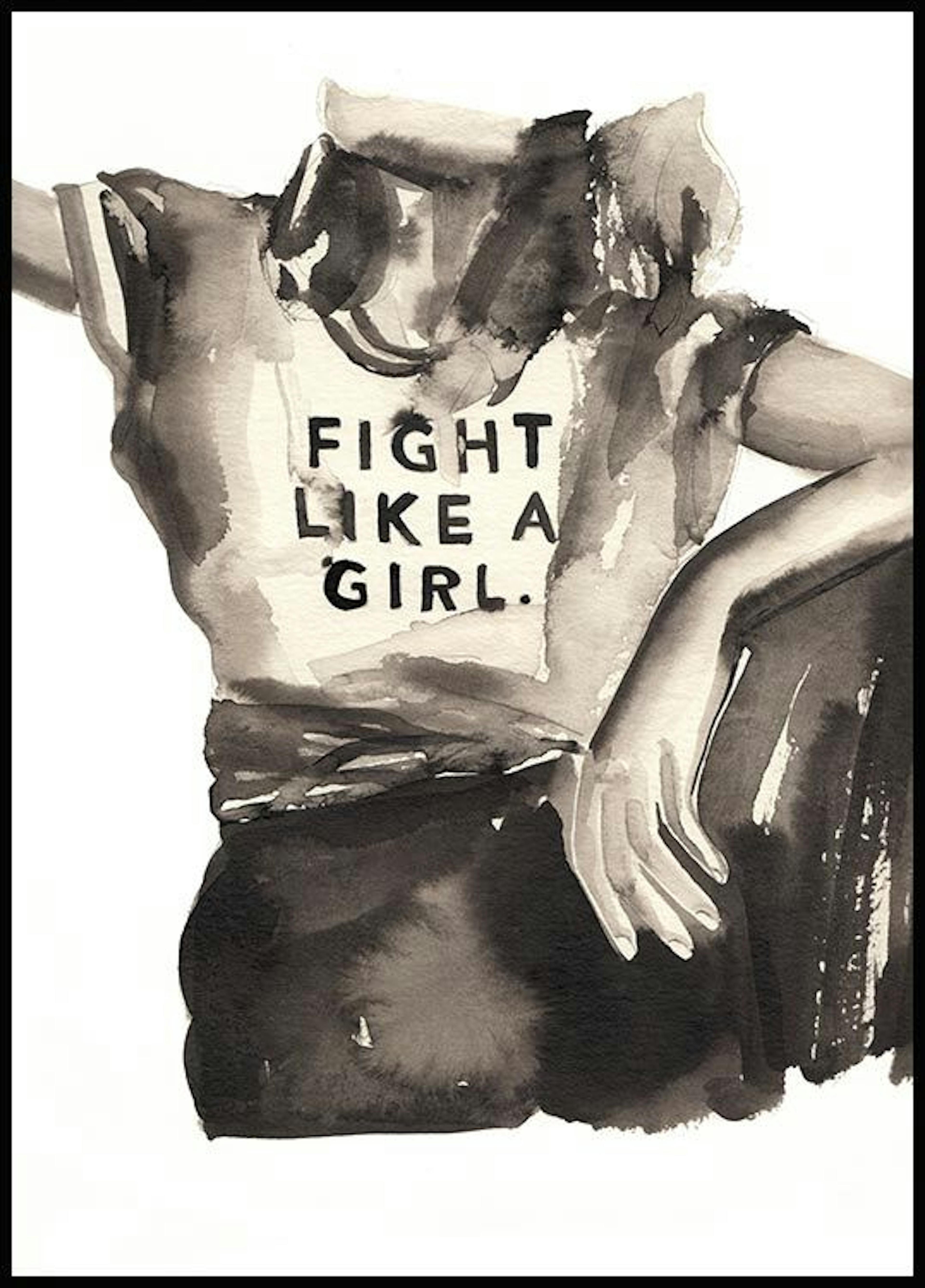 Fight like a Girl Plakat 0