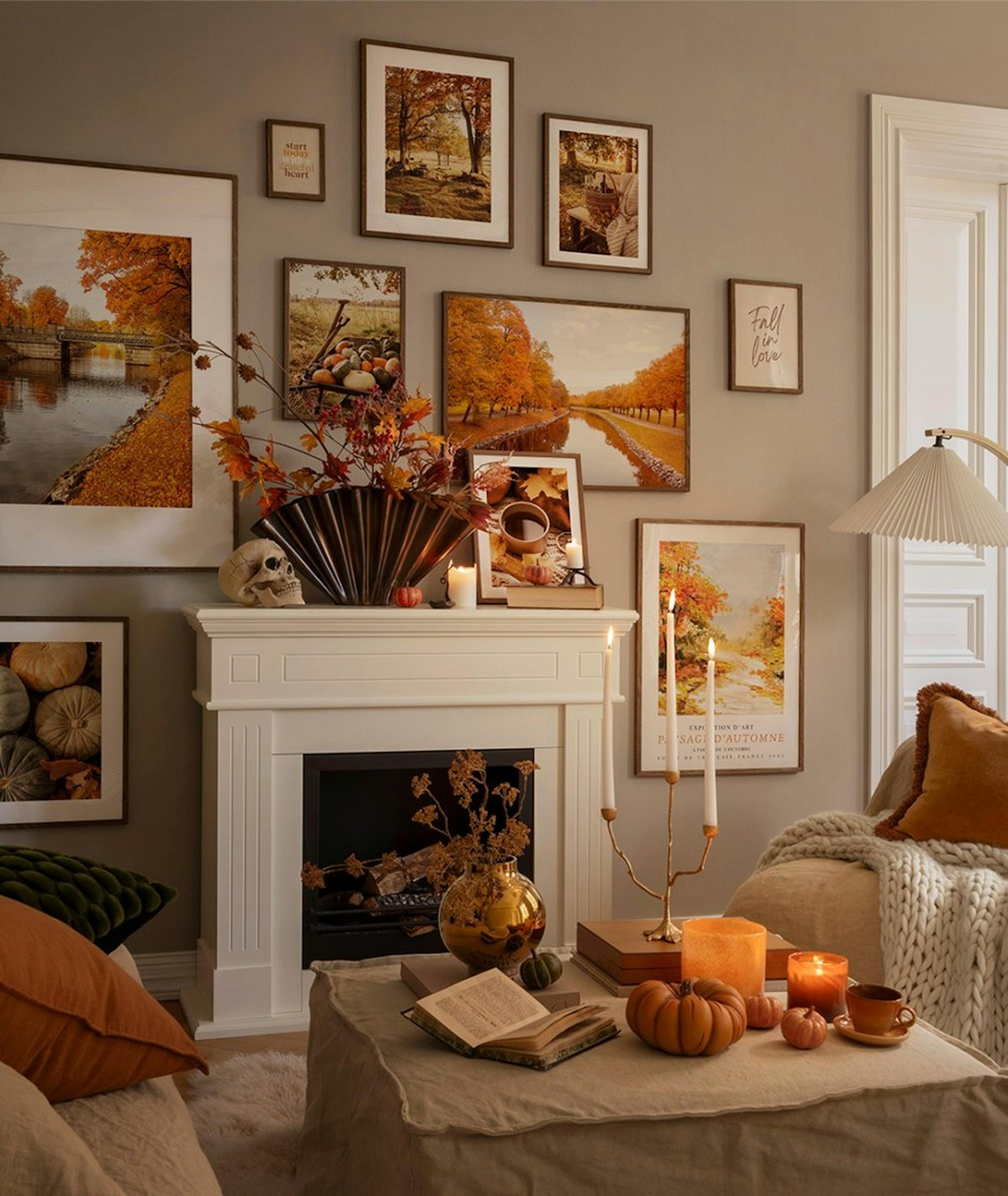 Pumpkin hues galleria a parete