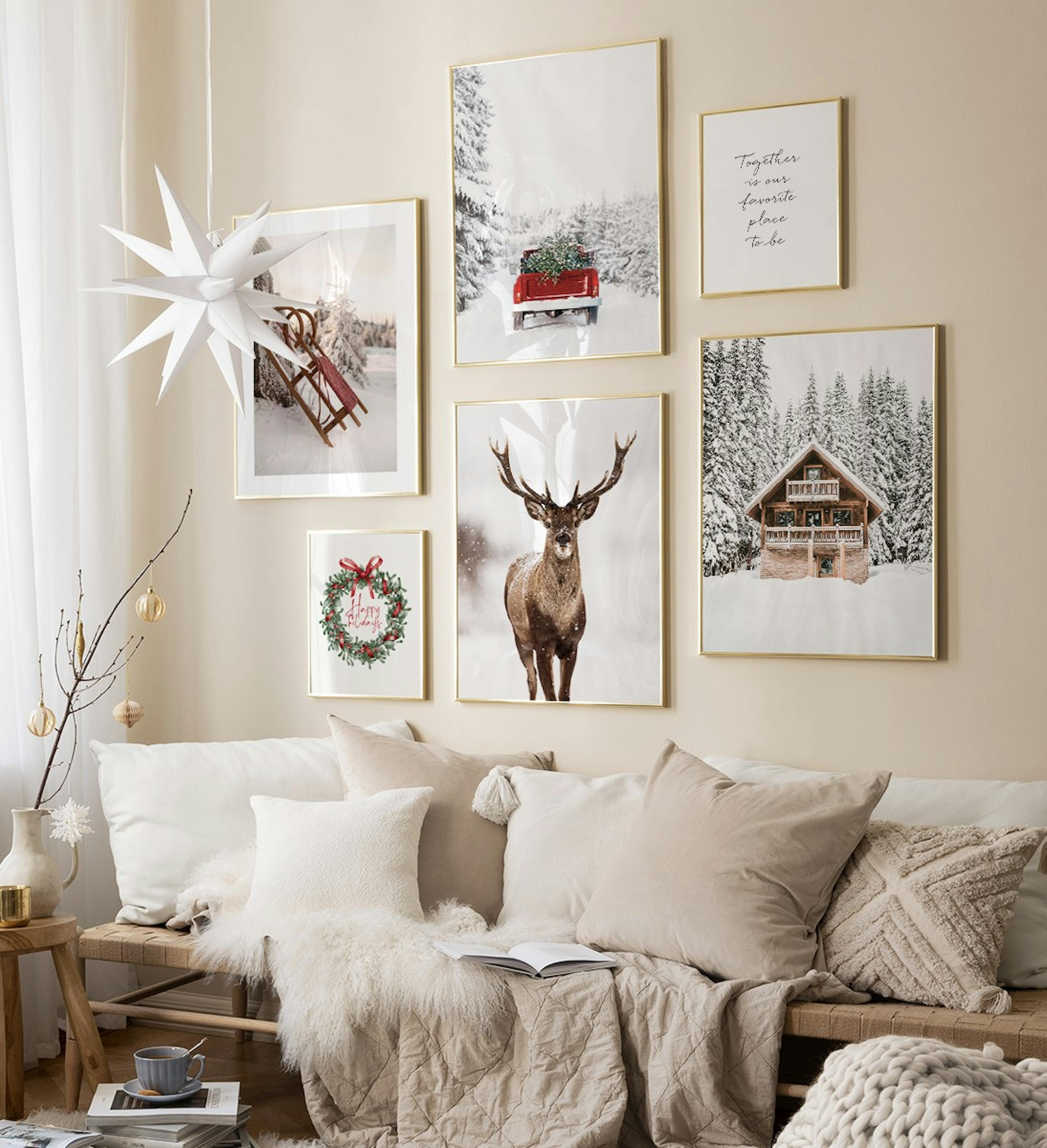 Winter Corner zeď inspirace