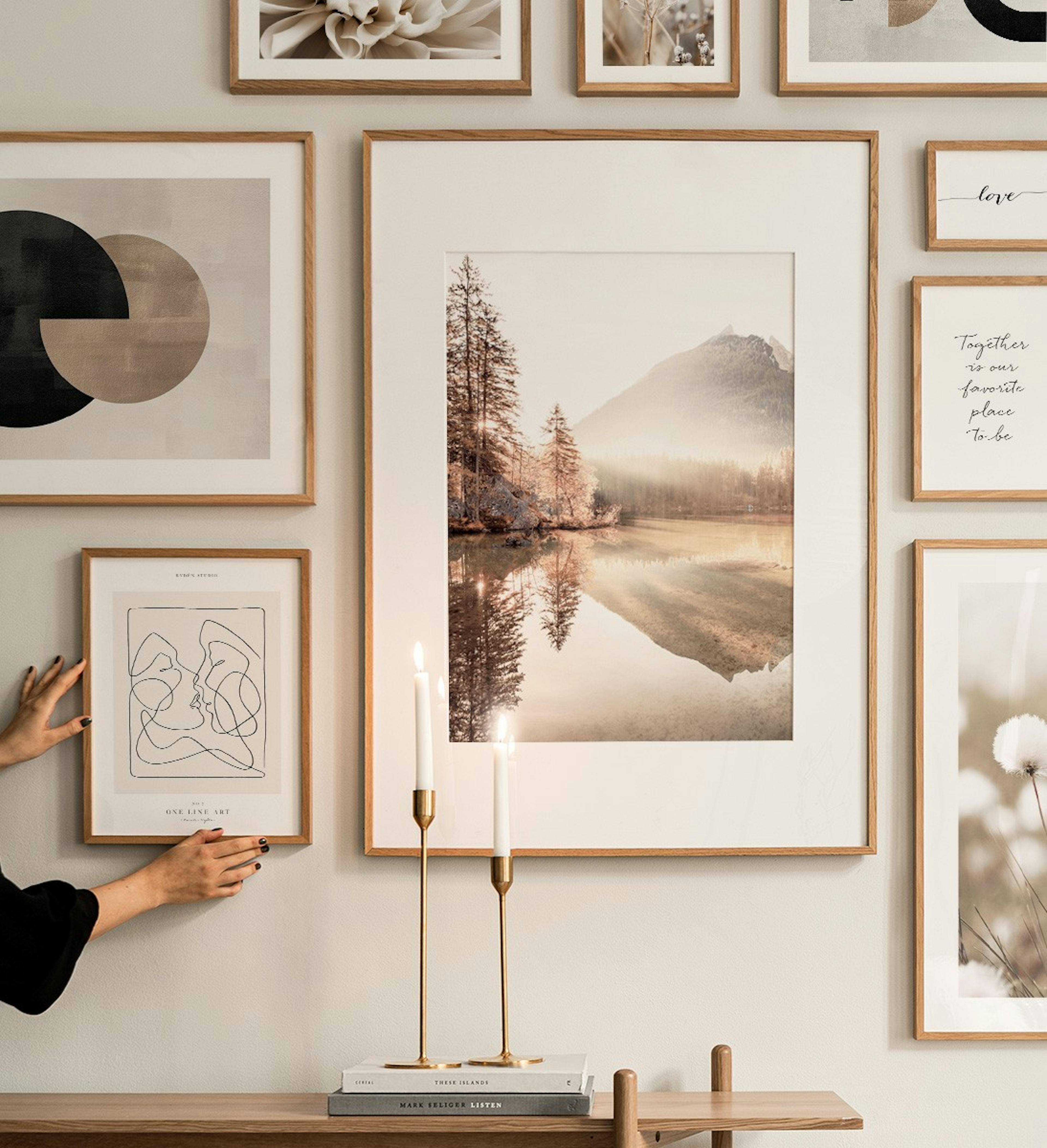 Misty Light gallery wall