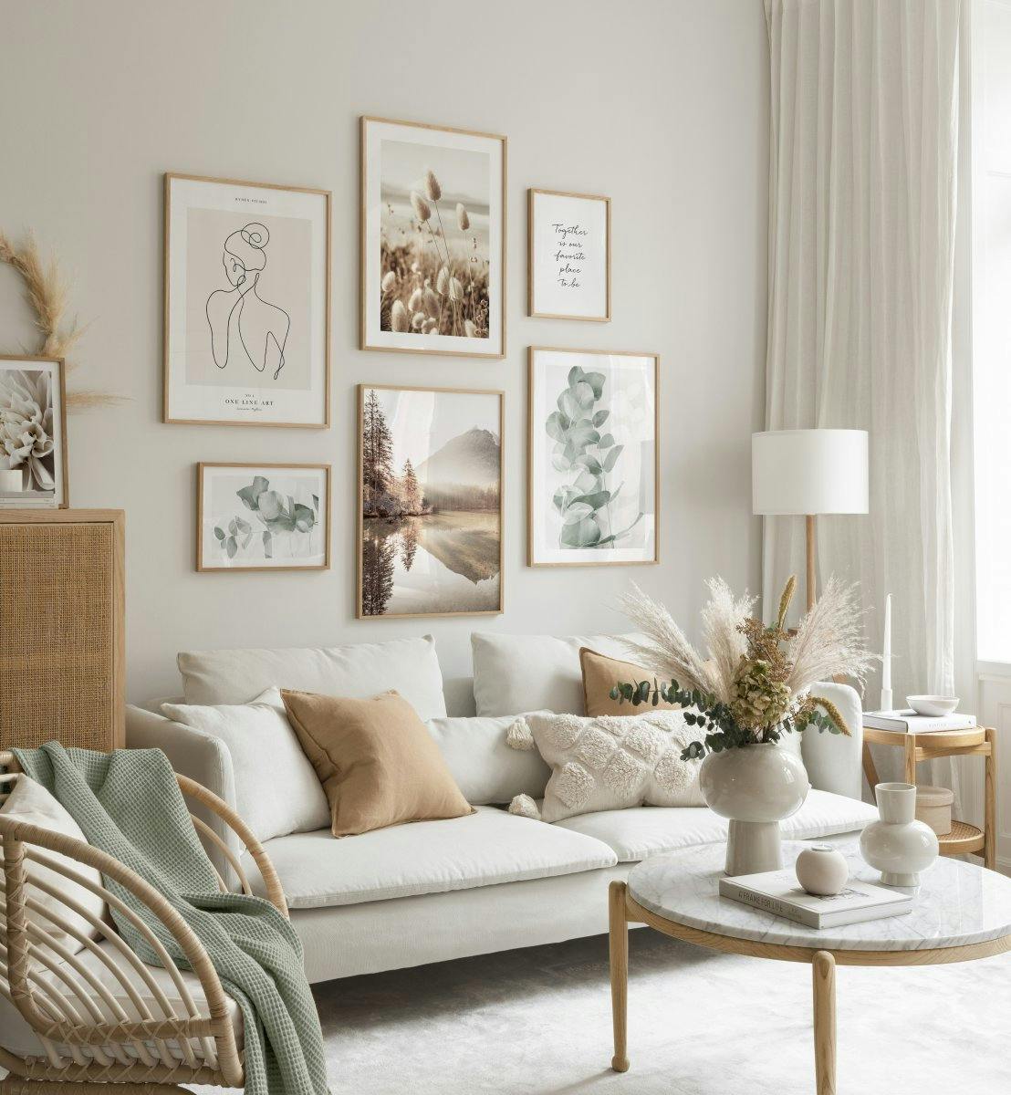 Minty Tones galleria a parete (ONE SIZE) - Poster Store