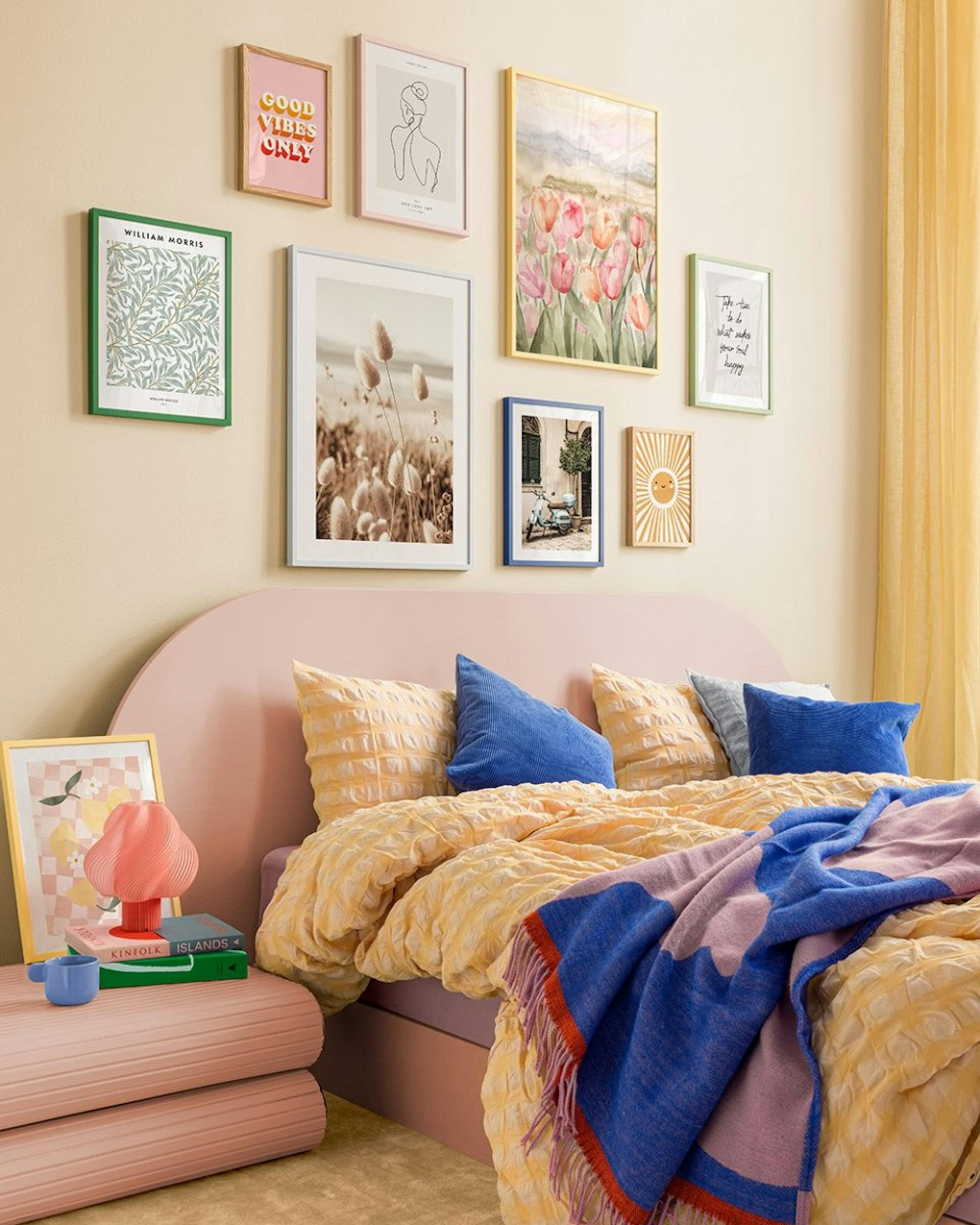 Colourful vibes bilderwand