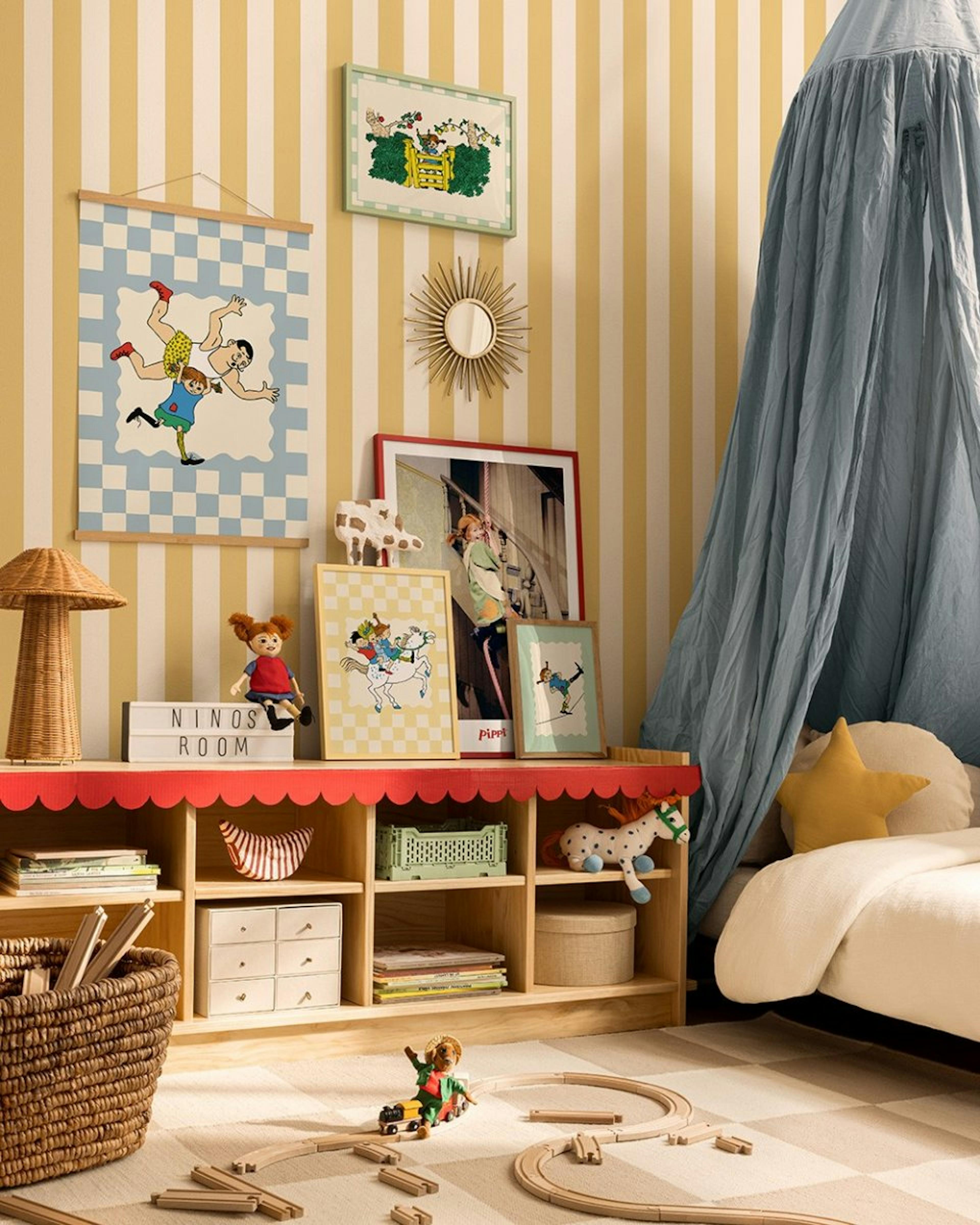 Pippi Longstocking Gallery Wall