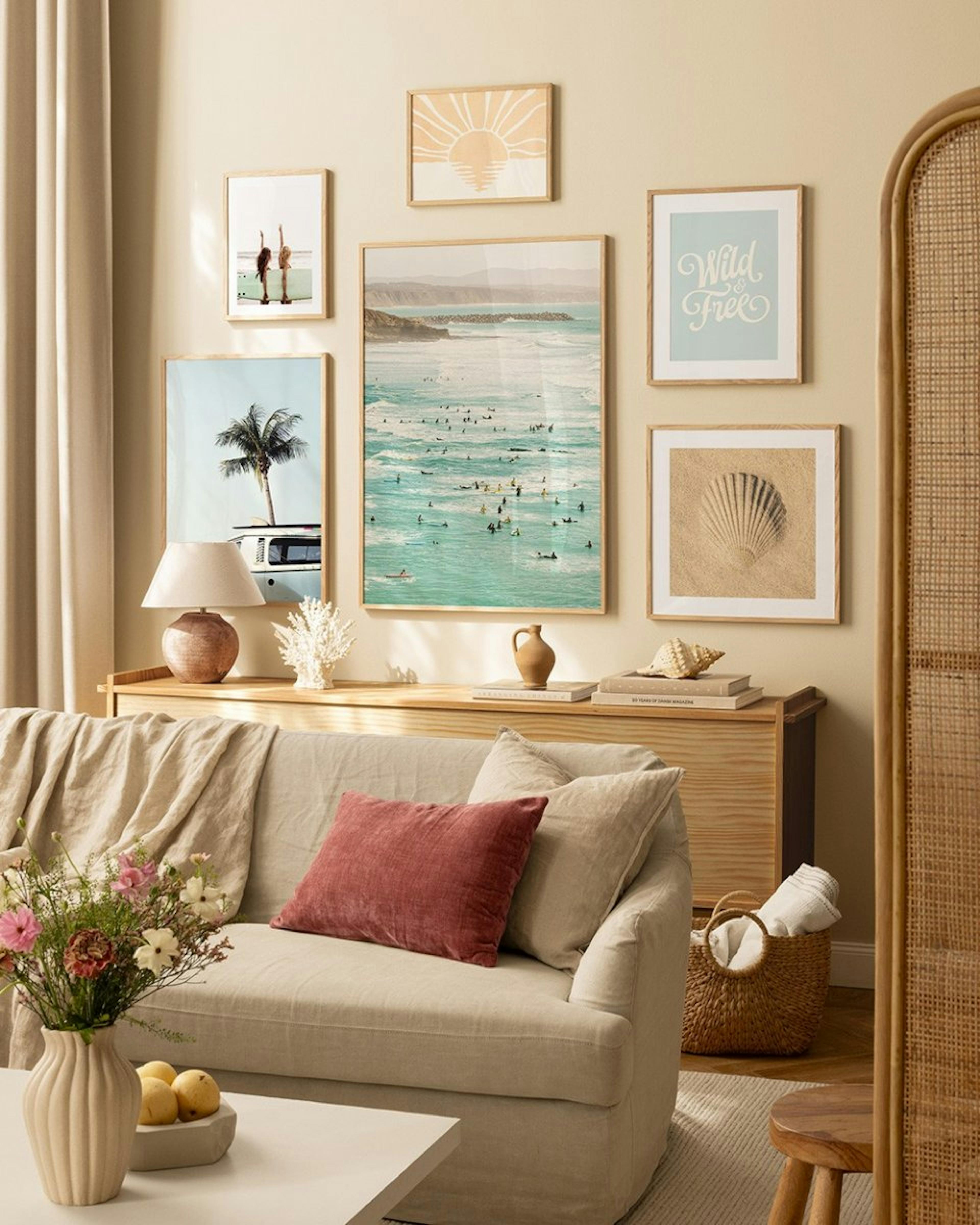 Summer Vibe gallery wall