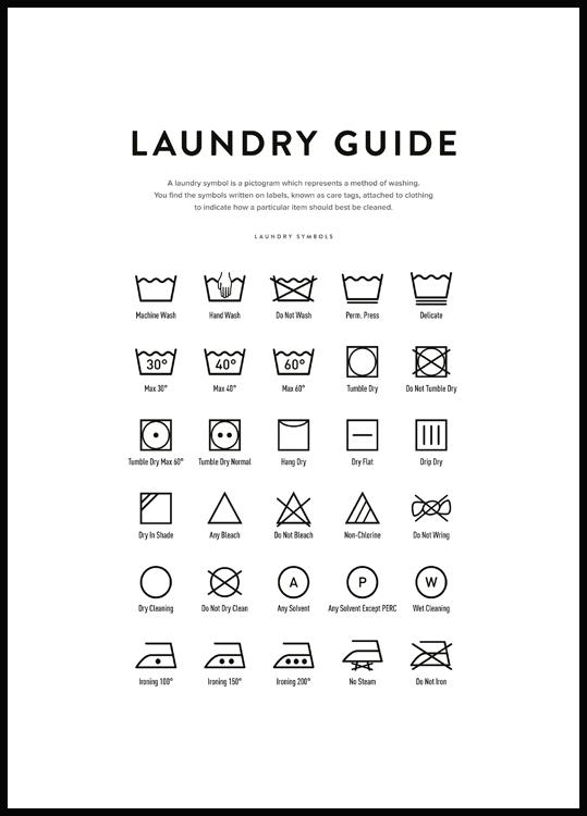 A Complete Guide to Laundry Symbols