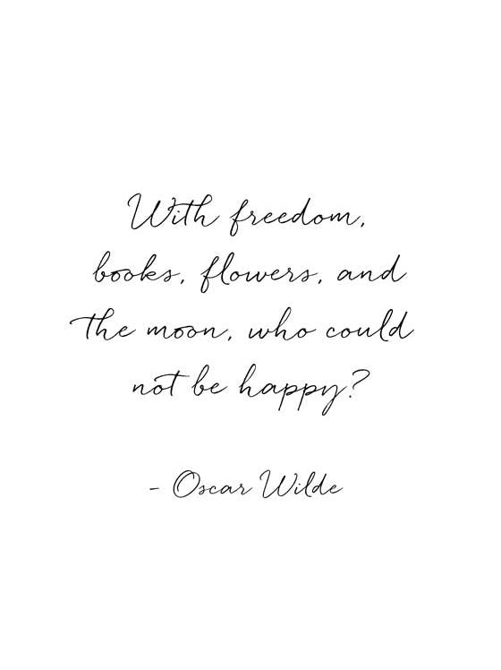 Poster Oscal Wilde Happy 0