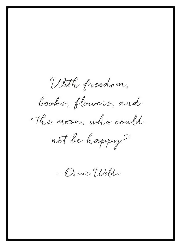 Oscar Wilde Happy Poster (30x40 cm) - Poster Store