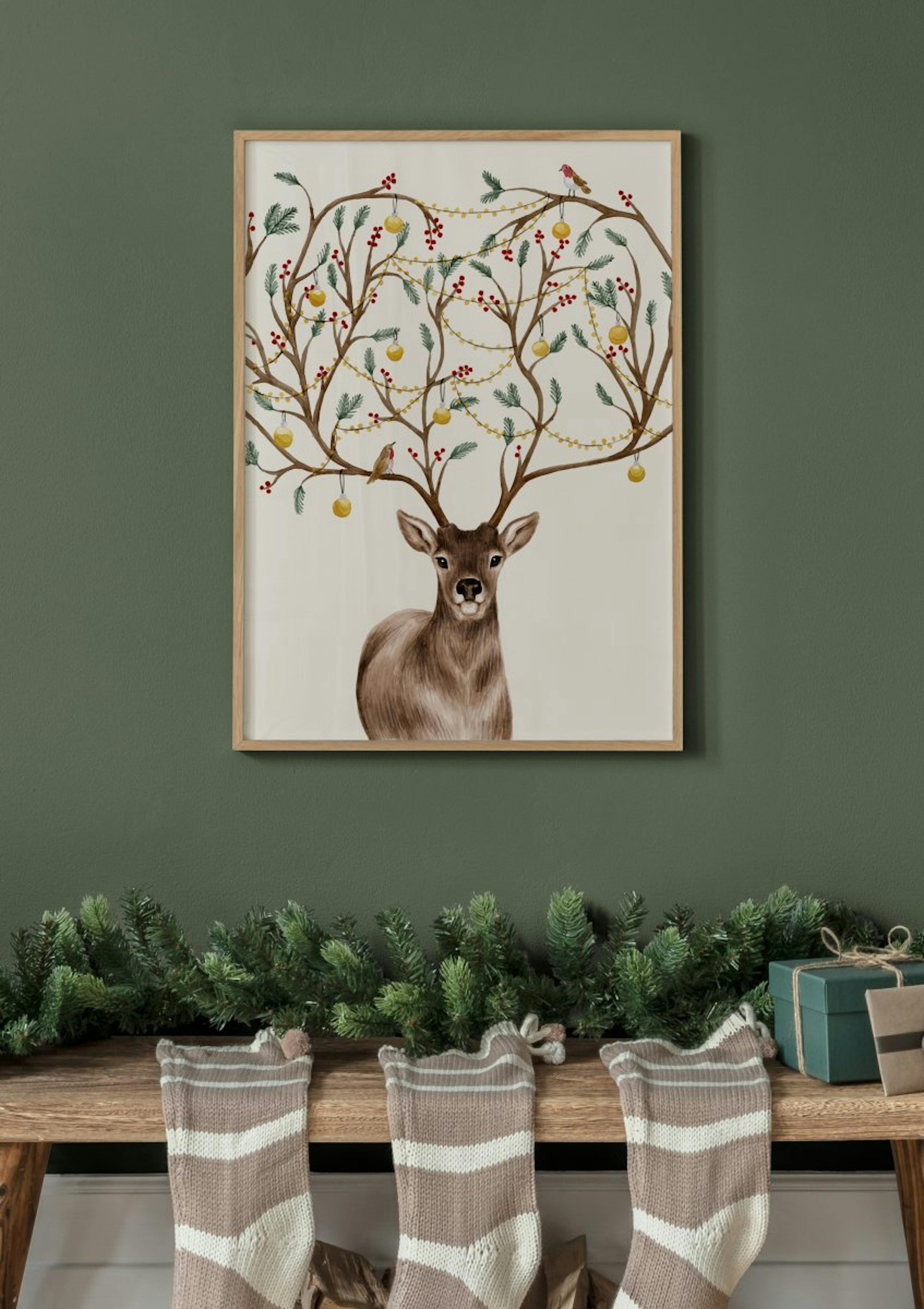 Decorated Deer Poster thumbnail