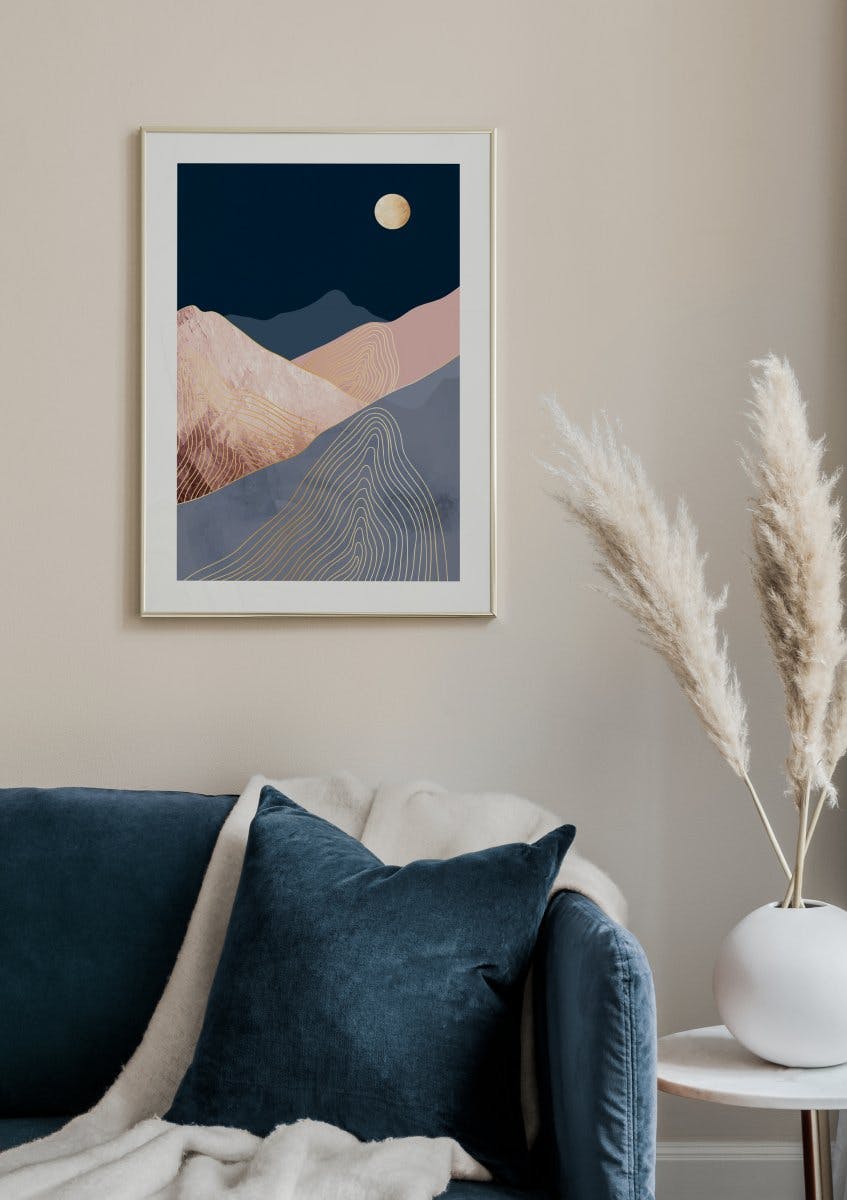 Violet Night Poster (21x30 cm) - Poster Store