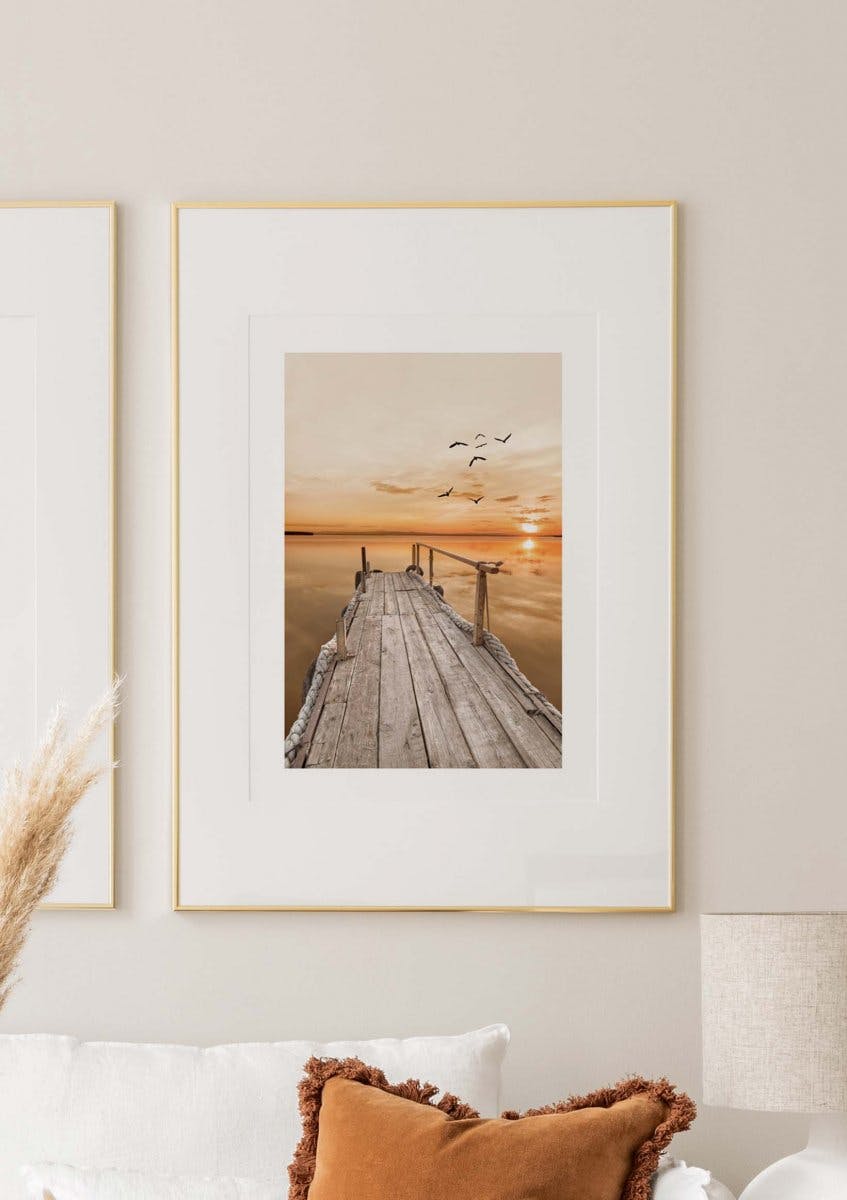 Calm Sunset Jetty Poster (21x30 cm) - Poster Store