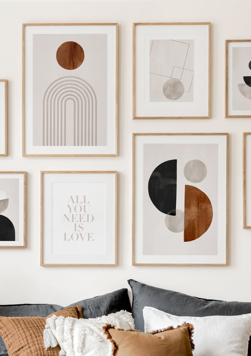 Graphic Shapes No1 Poster - Graphic prints