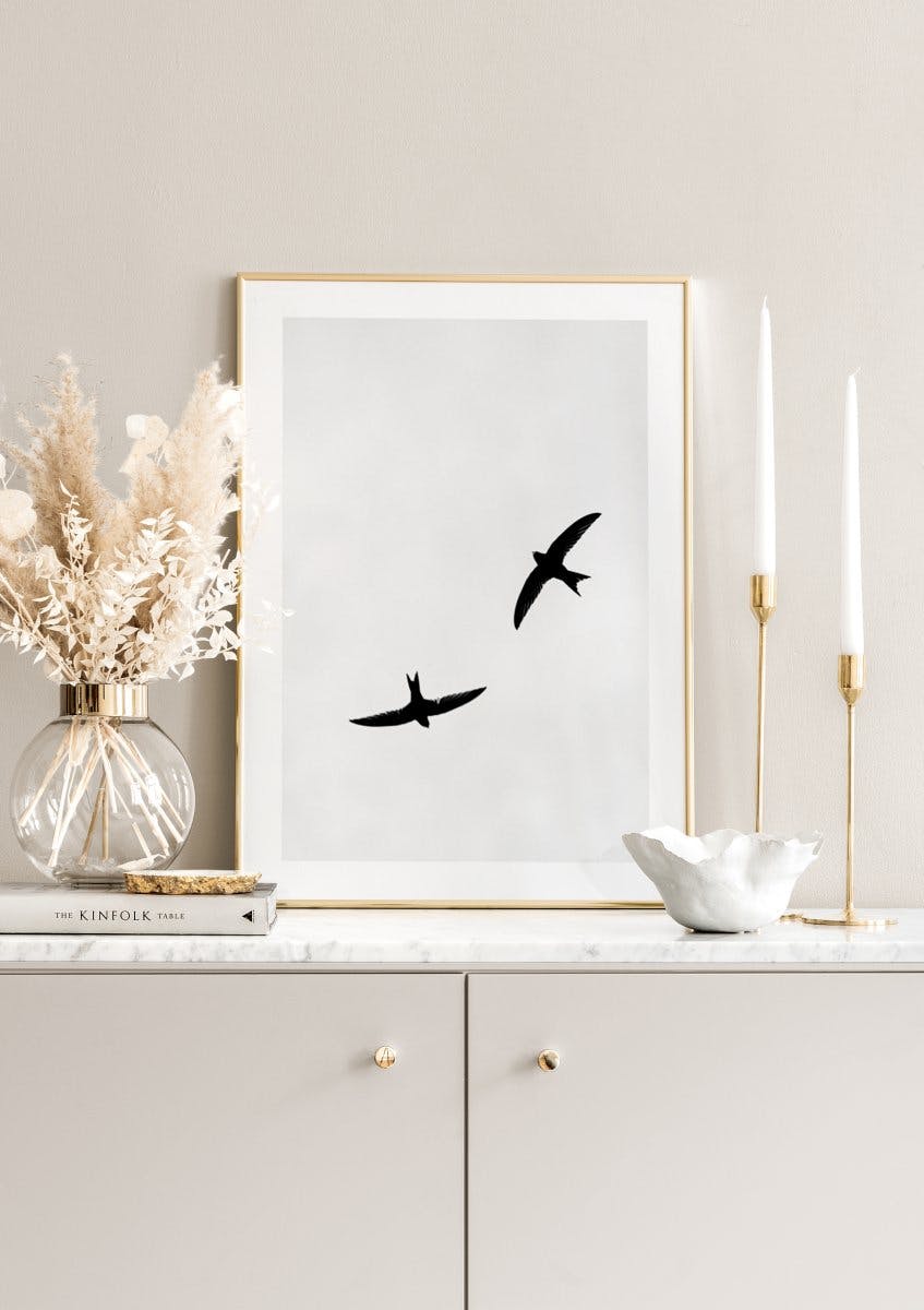 Birds Above Poster (21x30 cm) - Poster Store