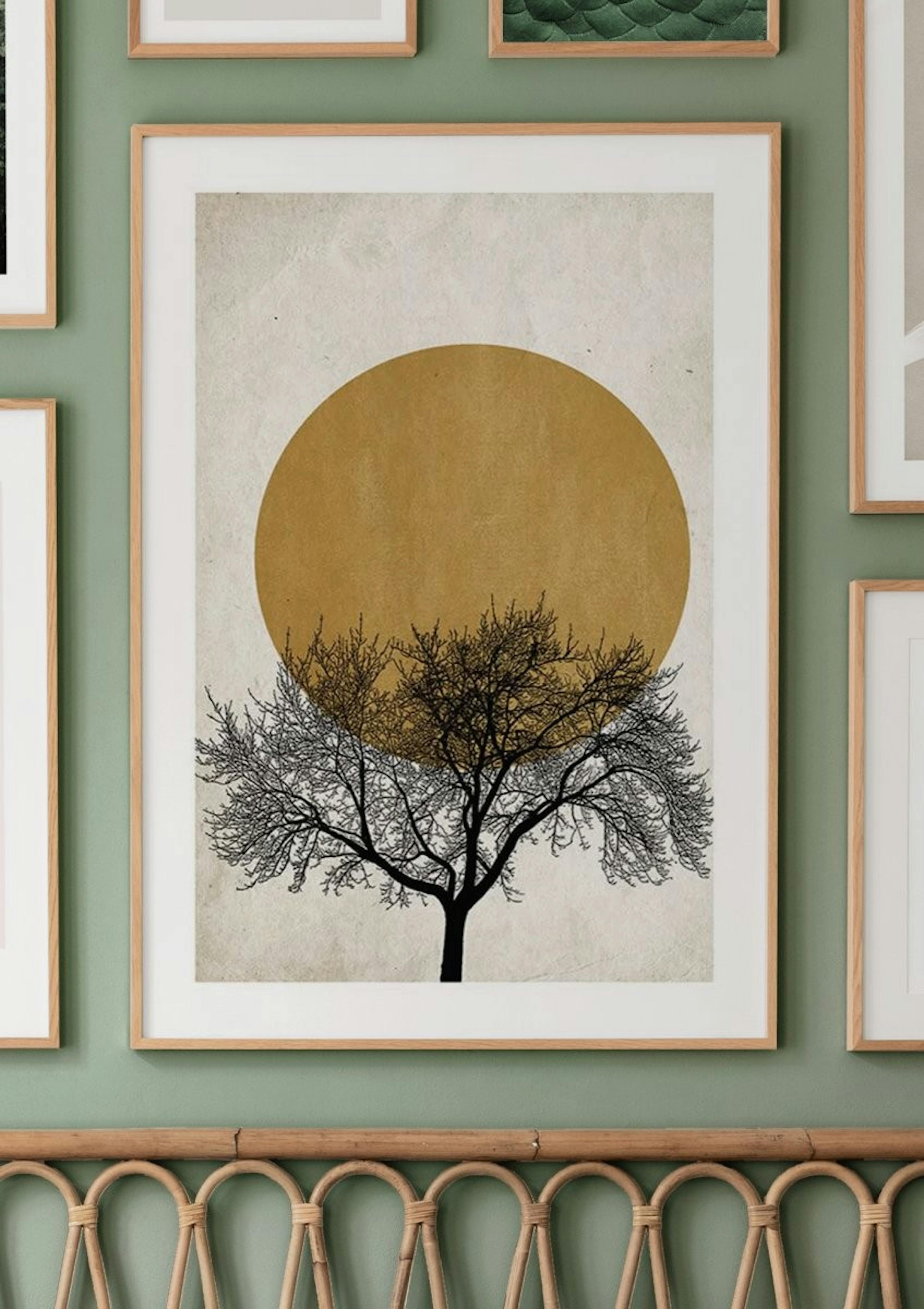 冬の太陽と木 ポスター thumbnail