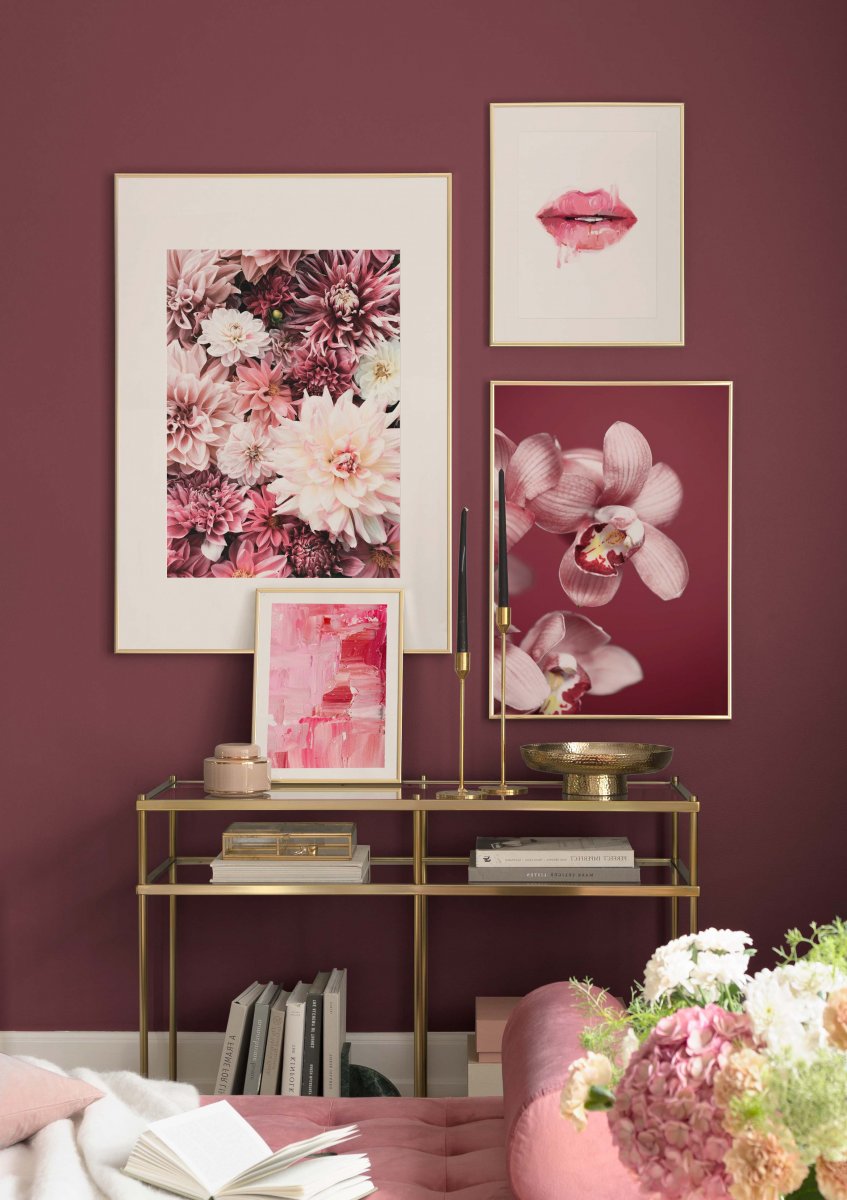 Blumen Blumenfotografie - Poster in Rosa