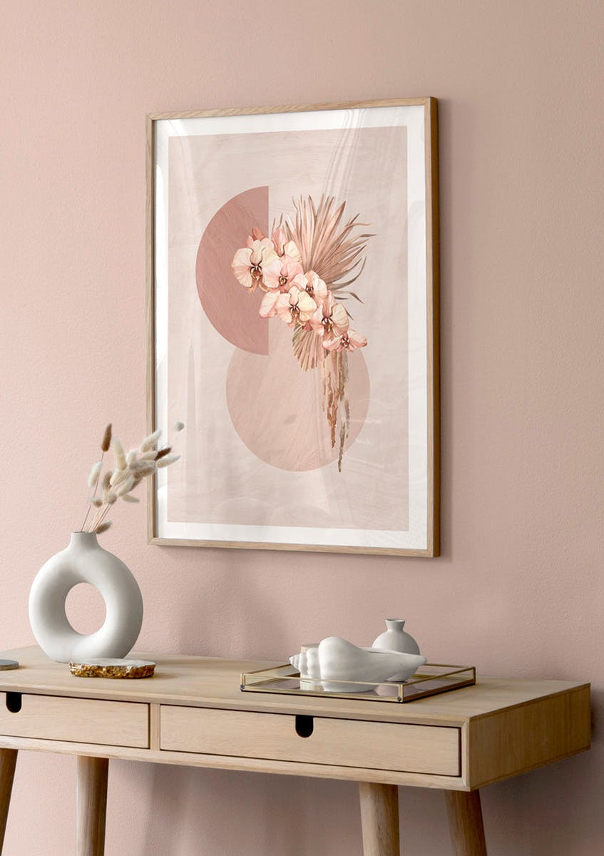 Botanical Shapes and Flowers Poster (21x30 cm) - Poster Store