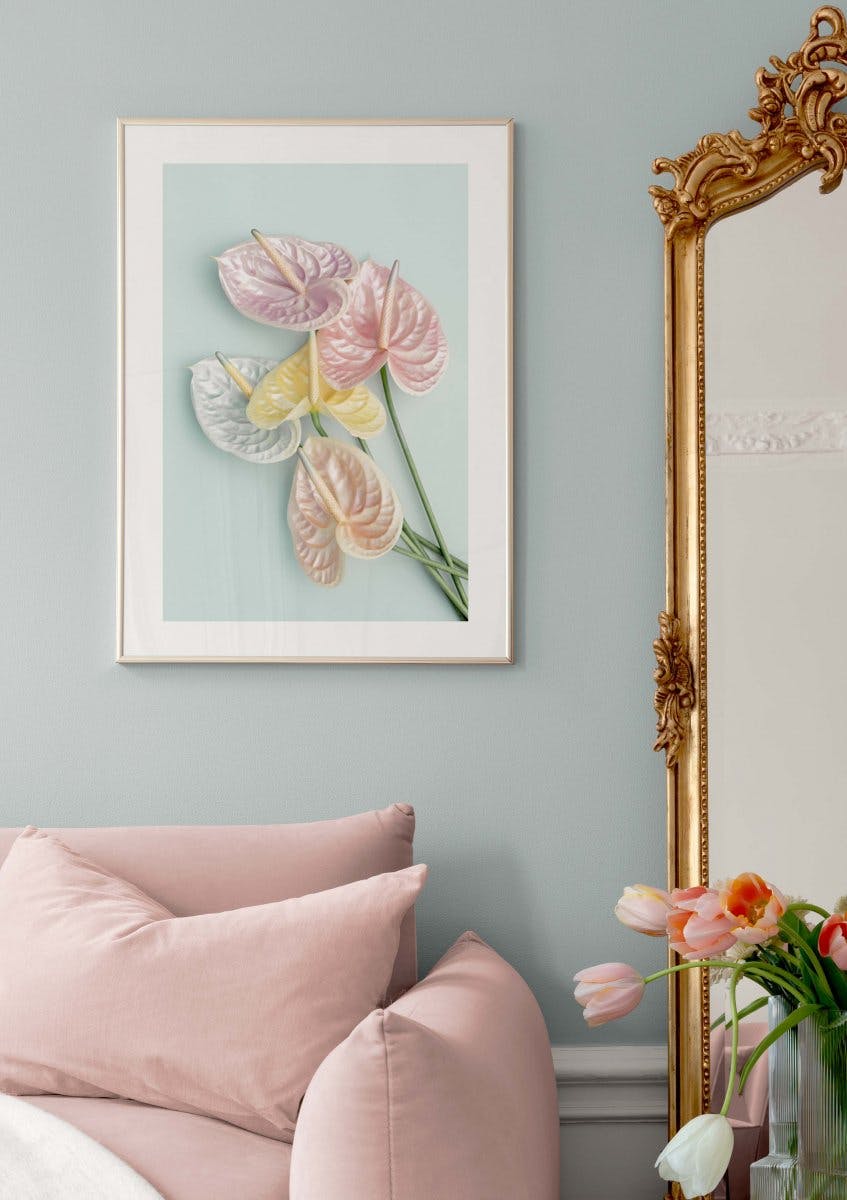 Shimmery Flowers Poster (30x40 cm) - Poster Store