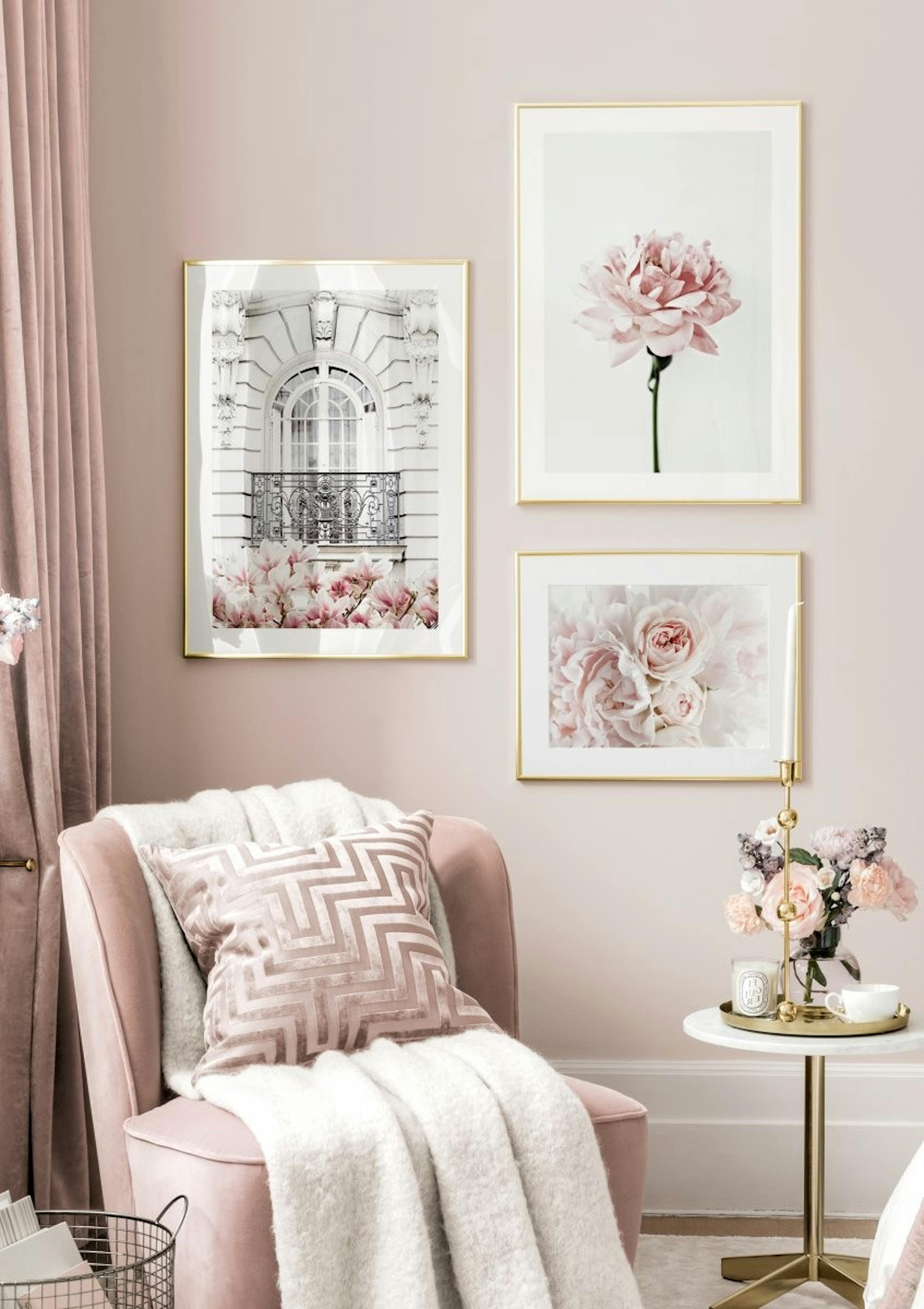 Pink Flowers Poster thumbnail