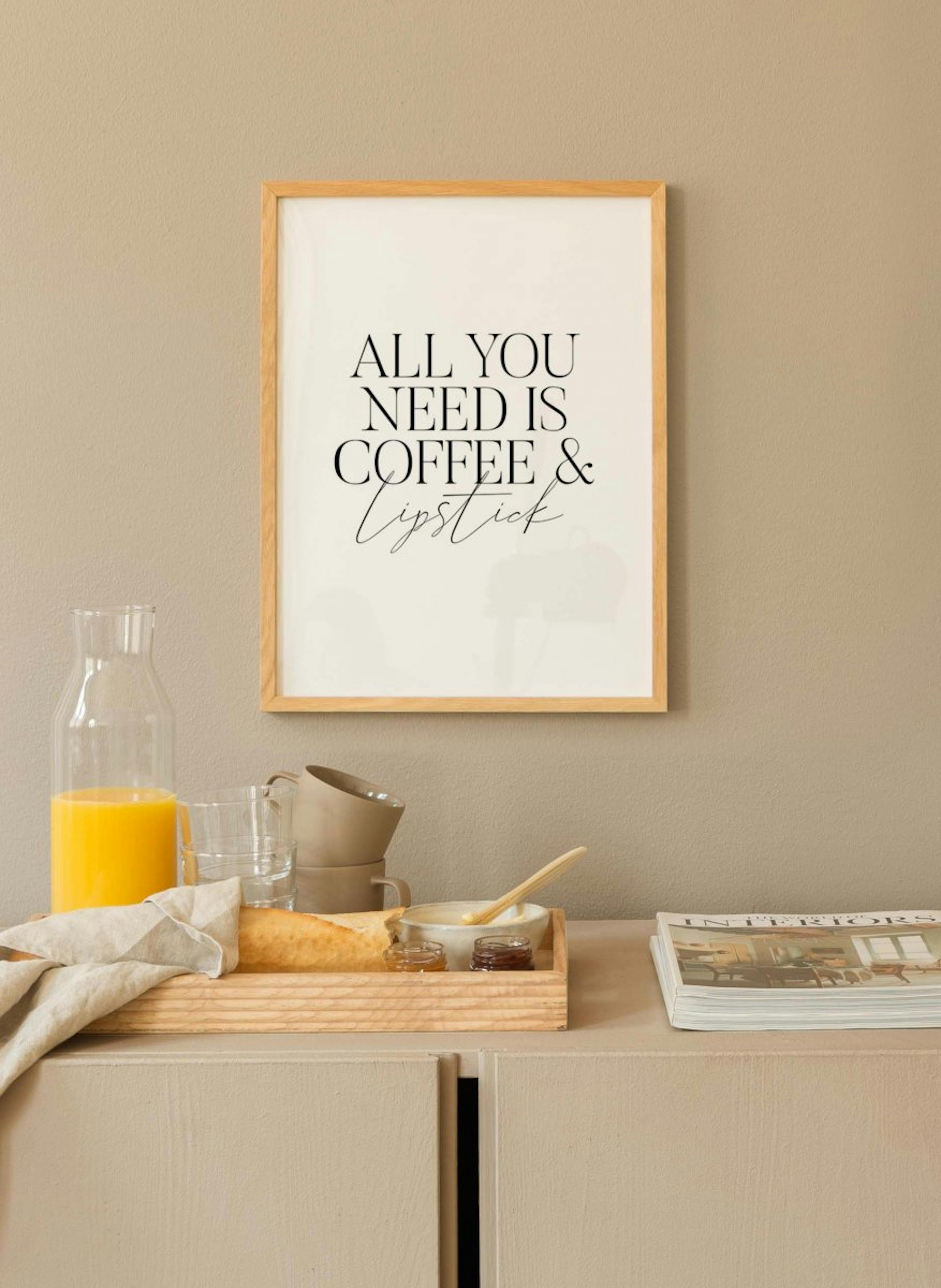 コーヒーと口紅のポスター thumbnail