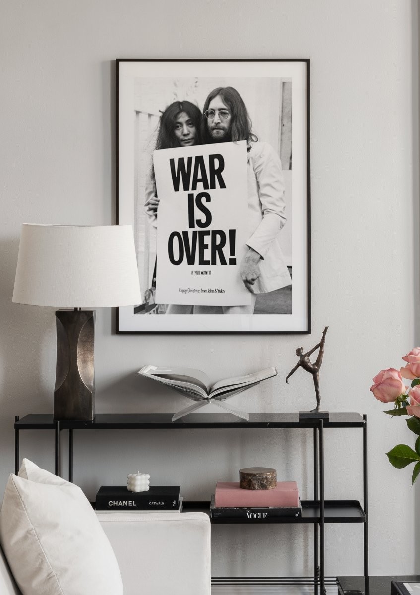 John Lennon, Yoko Ono War is Over 1969 original UK poster : Pleasures of  Past Times