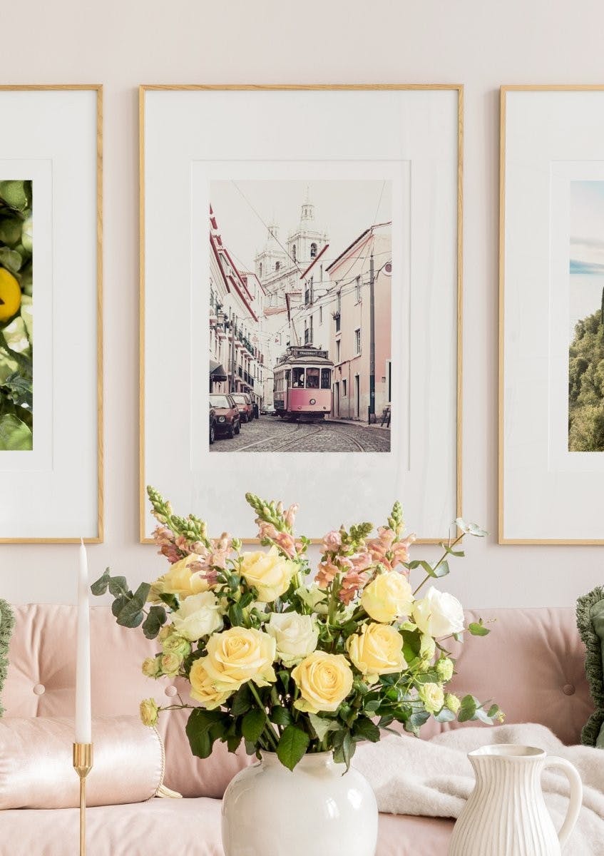 Pink Tram Poster (21x30 cm) - Poster Store