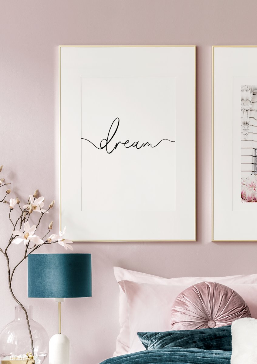 Romantic Dream poster - posters Poster - Typography