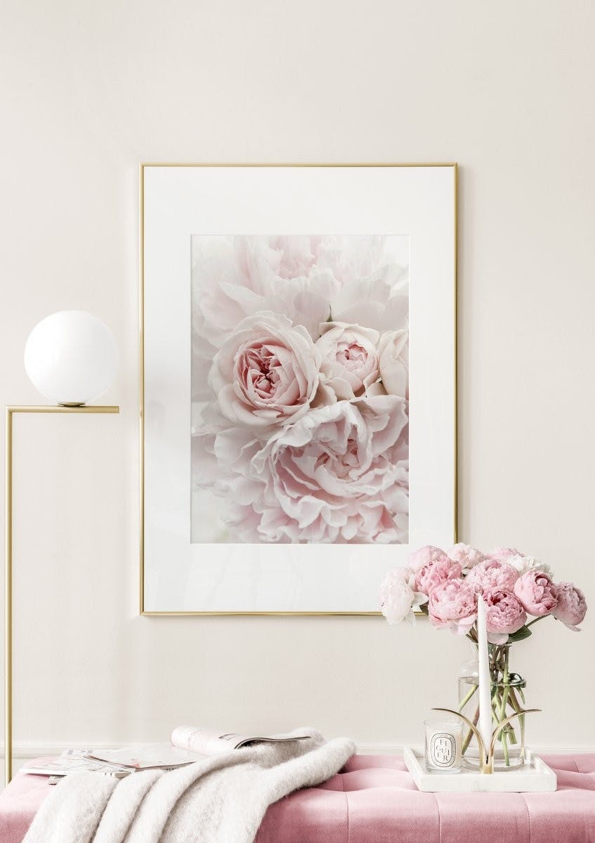 Pink Flowers Poster (50x70 cm) - Poster Store