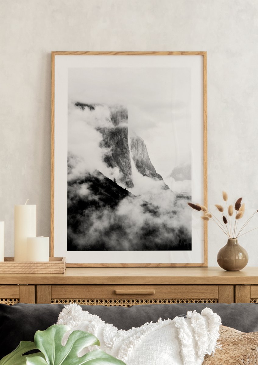 mei Betsy Trotwood De schuld geven Yosemite Clouds Poster - Landscape posters