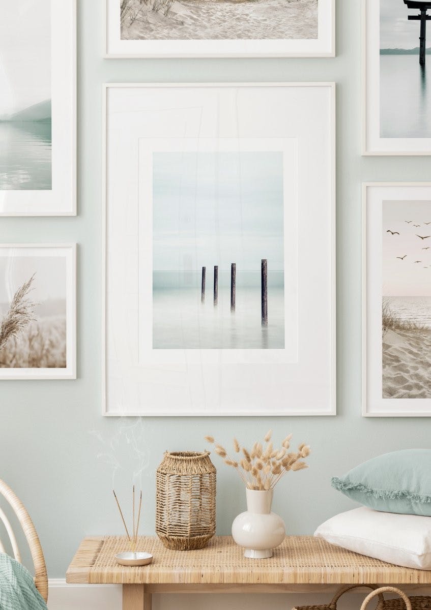 Wooden Poles Poster (50x70 cm) - Poster Store